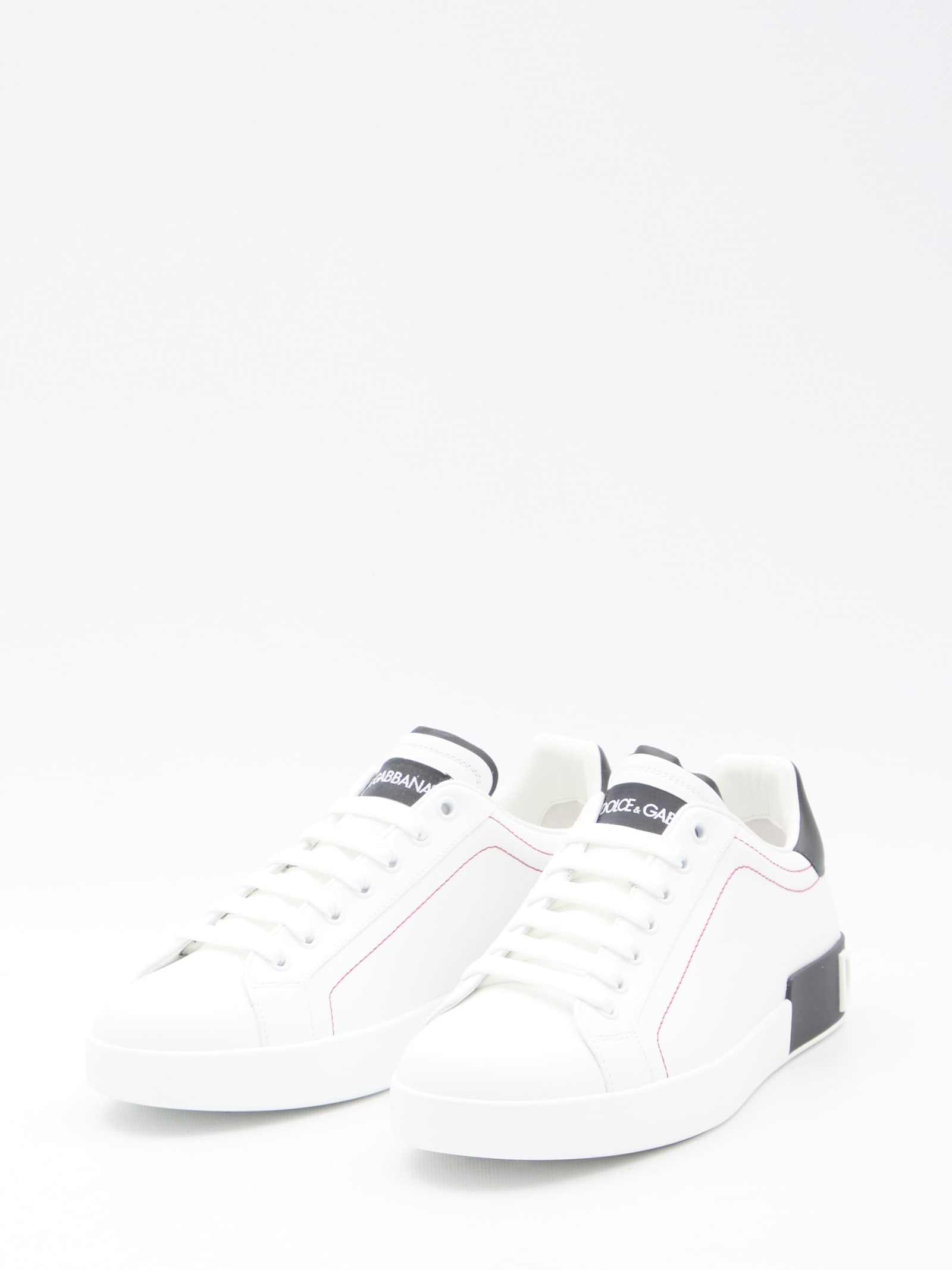 Shop Dolce & Gabbana Portofino Sneakers In White