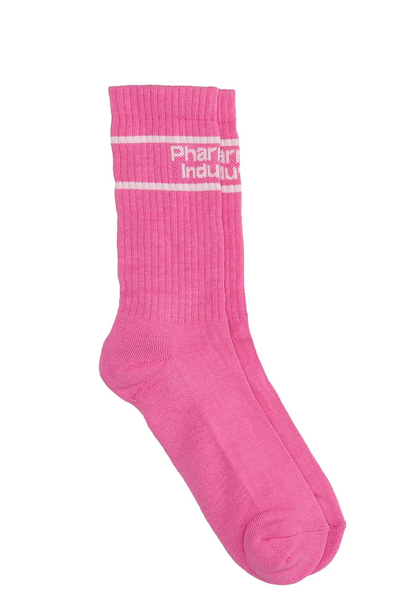 Pharmacy Industry Socks In Rose-pink Cotton