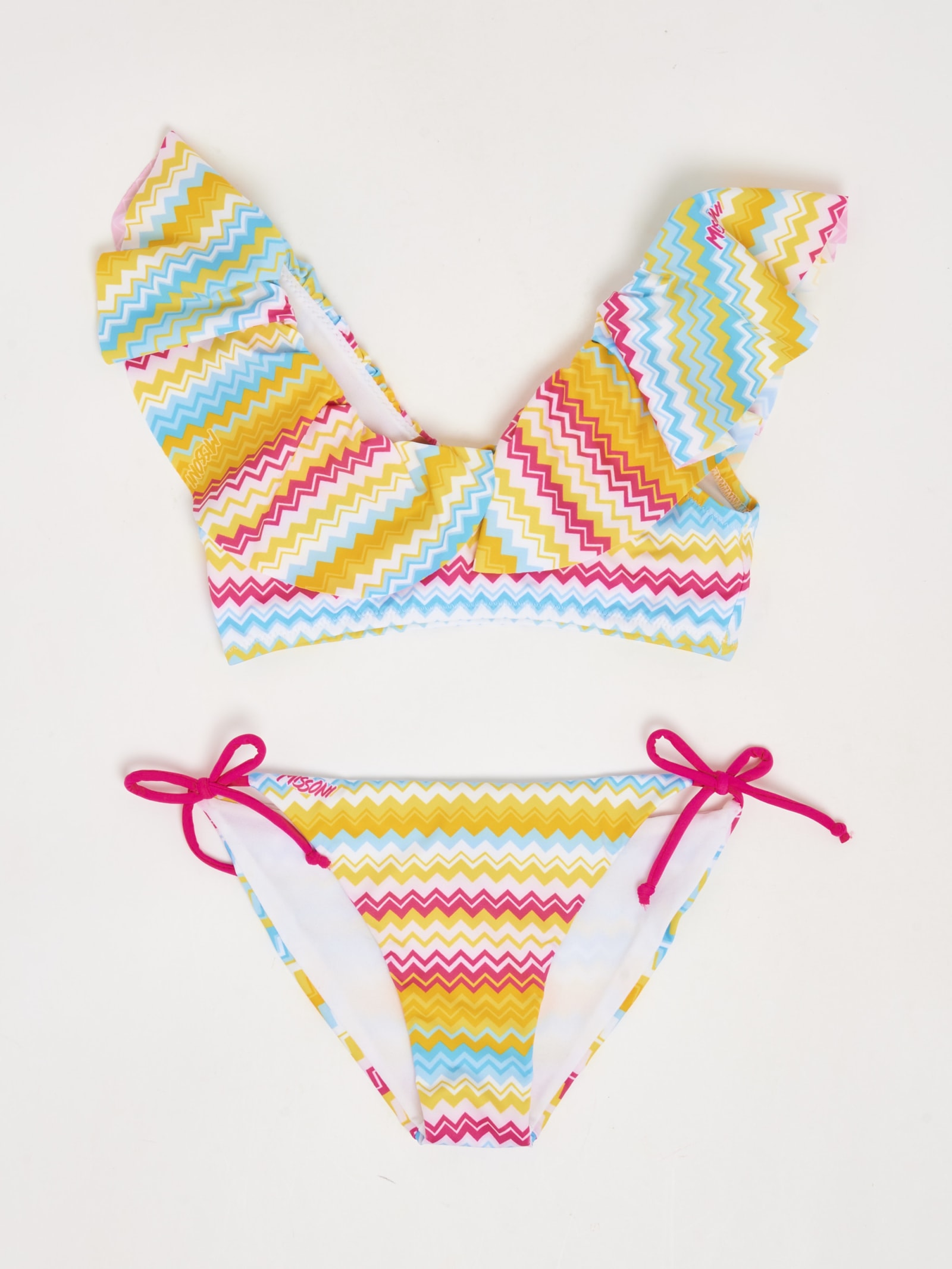 Missoni Kids' Polyester Bikini In Multicolor