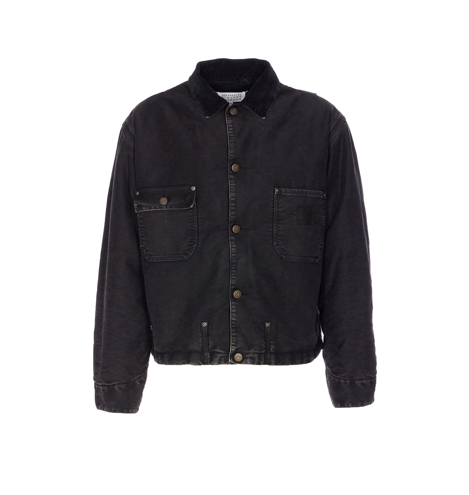 Maison Margiela Long Sleeve Jacket Featuring Front Pockets In Black