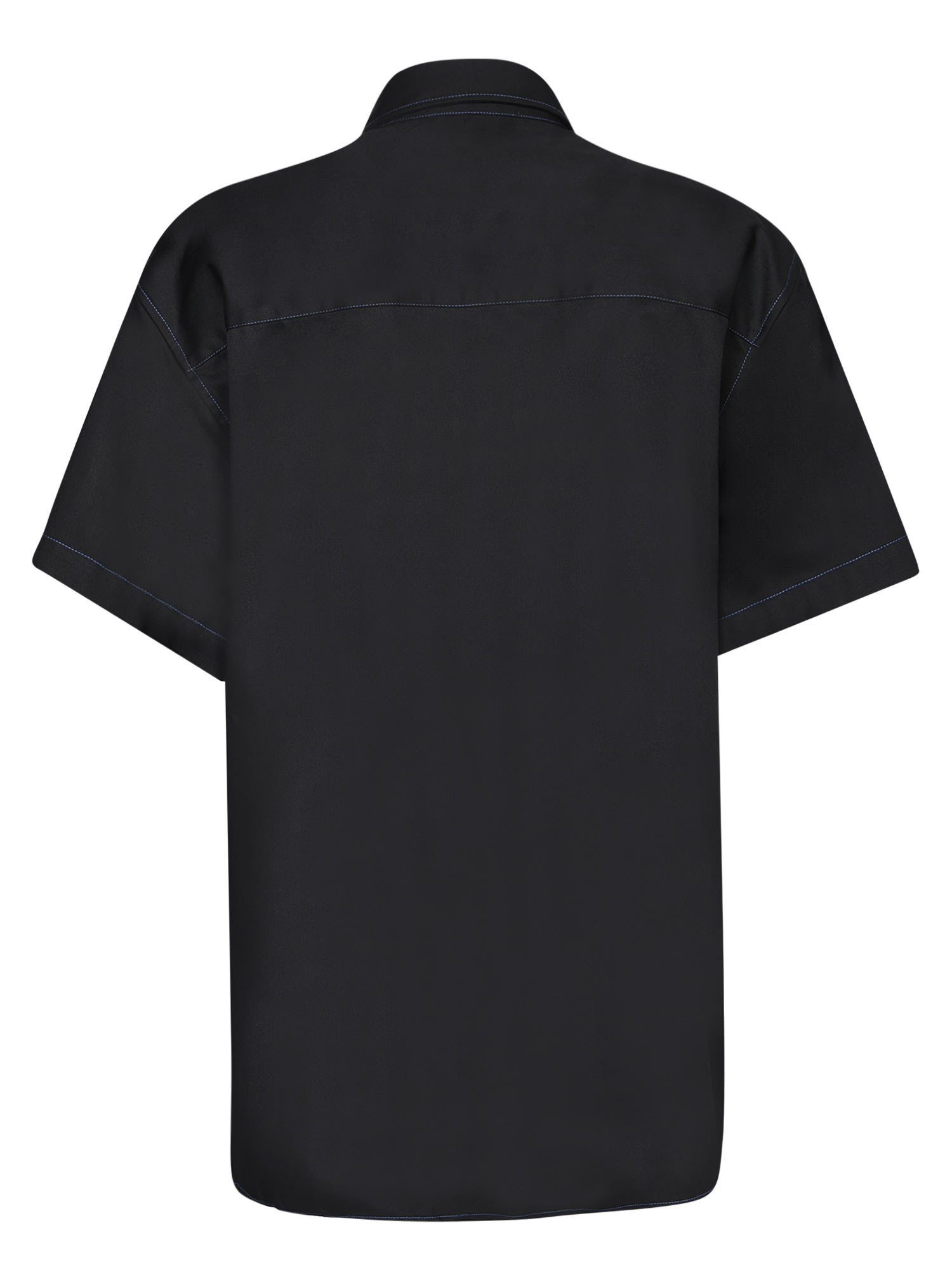 Shop Msgm Oversize Black Shirt