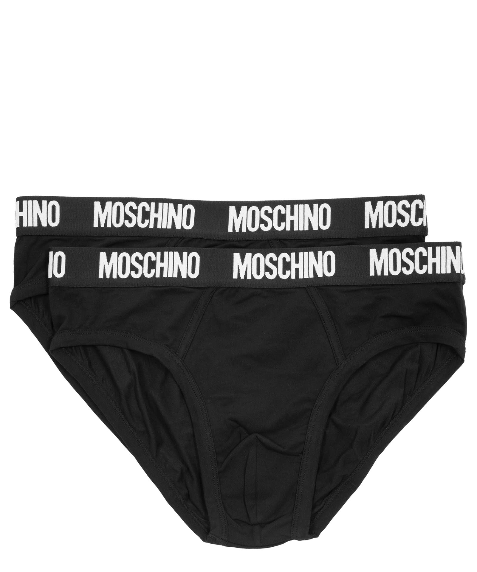 Moschino Cotton Briefs In Black