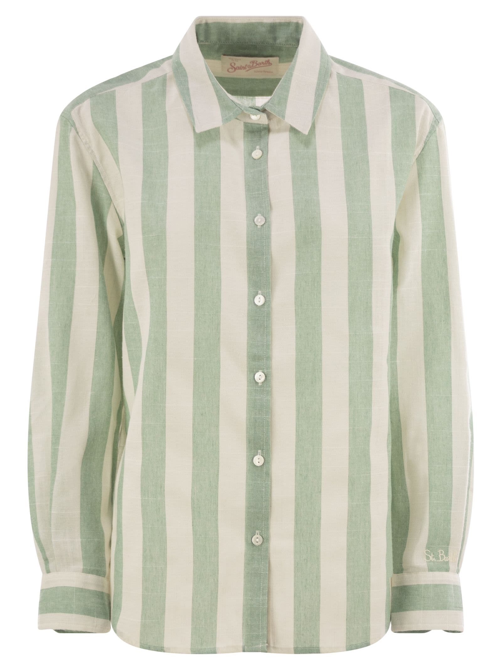 Mc2 Saint Barth Meredith Green Shirt