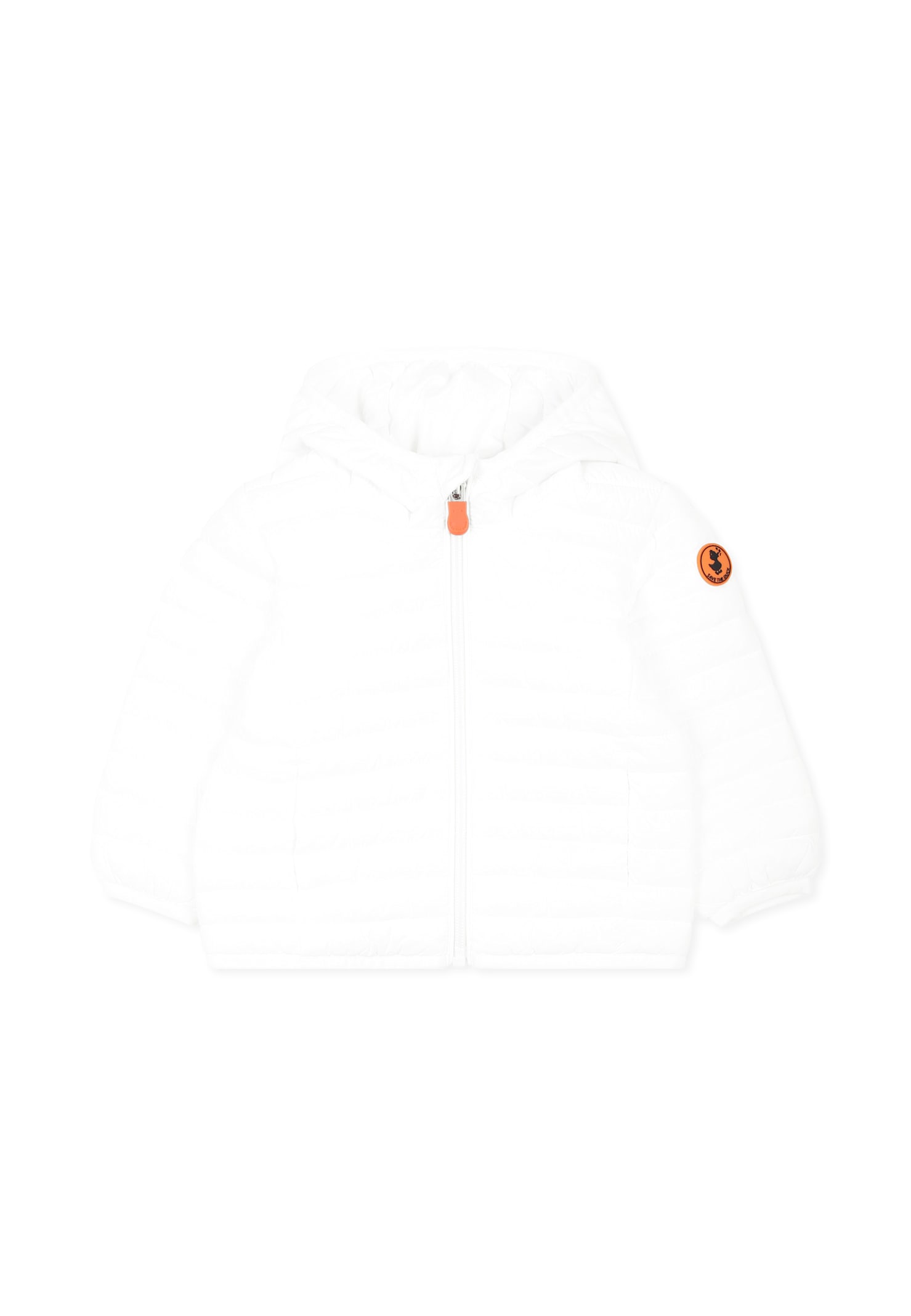 Save The Duck White Nene Down Jacket For Baby Boy With Logo In White