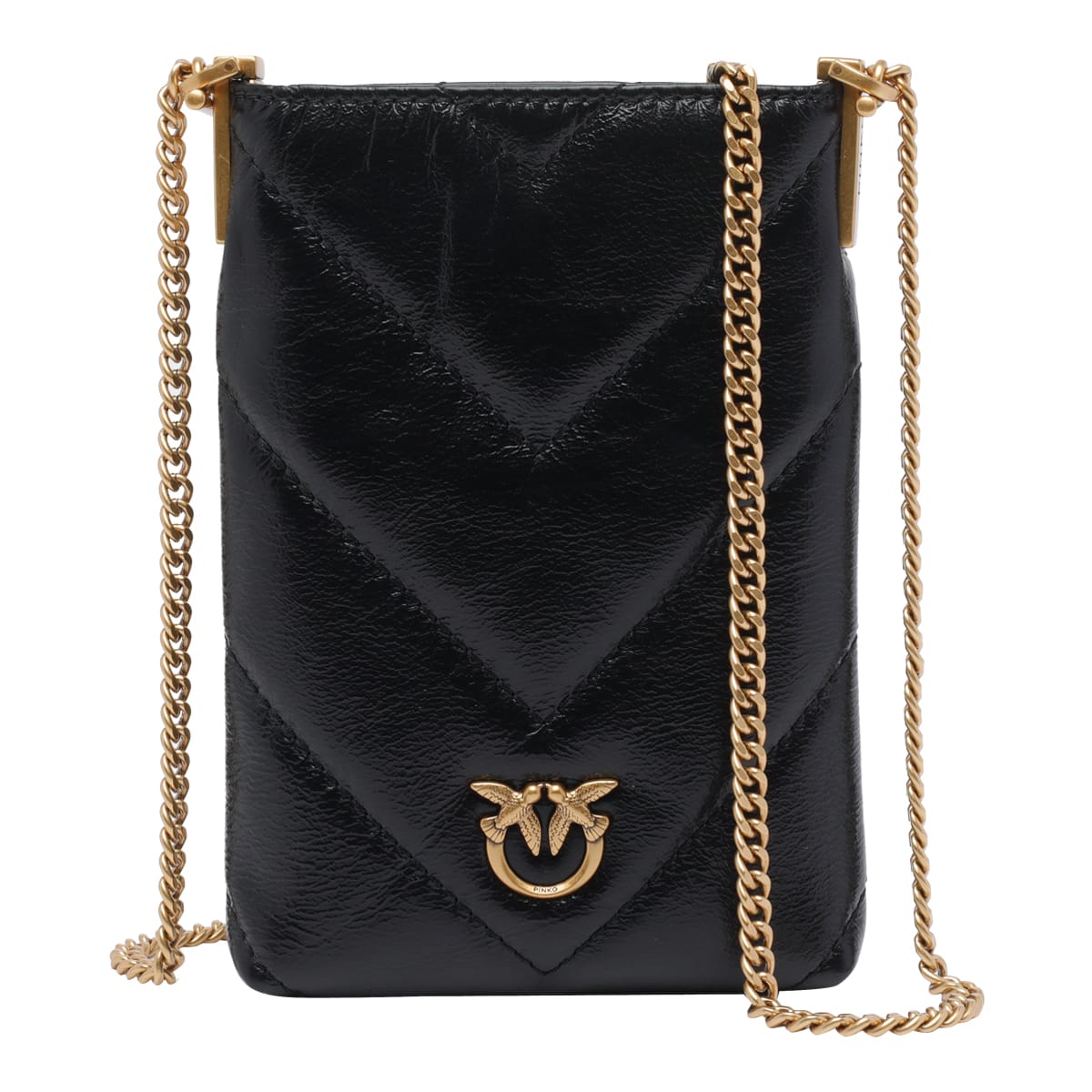 Pinko Monogram Phone Cover In Black