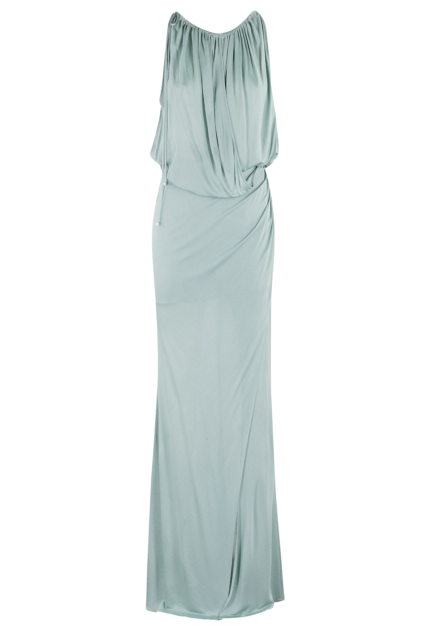 Draped Jersey Long Dress