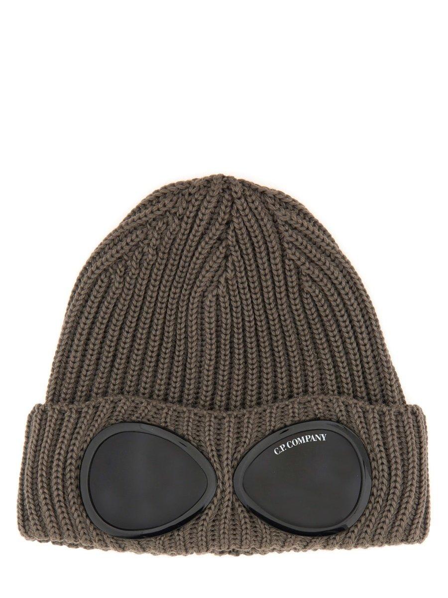 C. P. Company Goggle Detailed Turn-up Hem Beanie