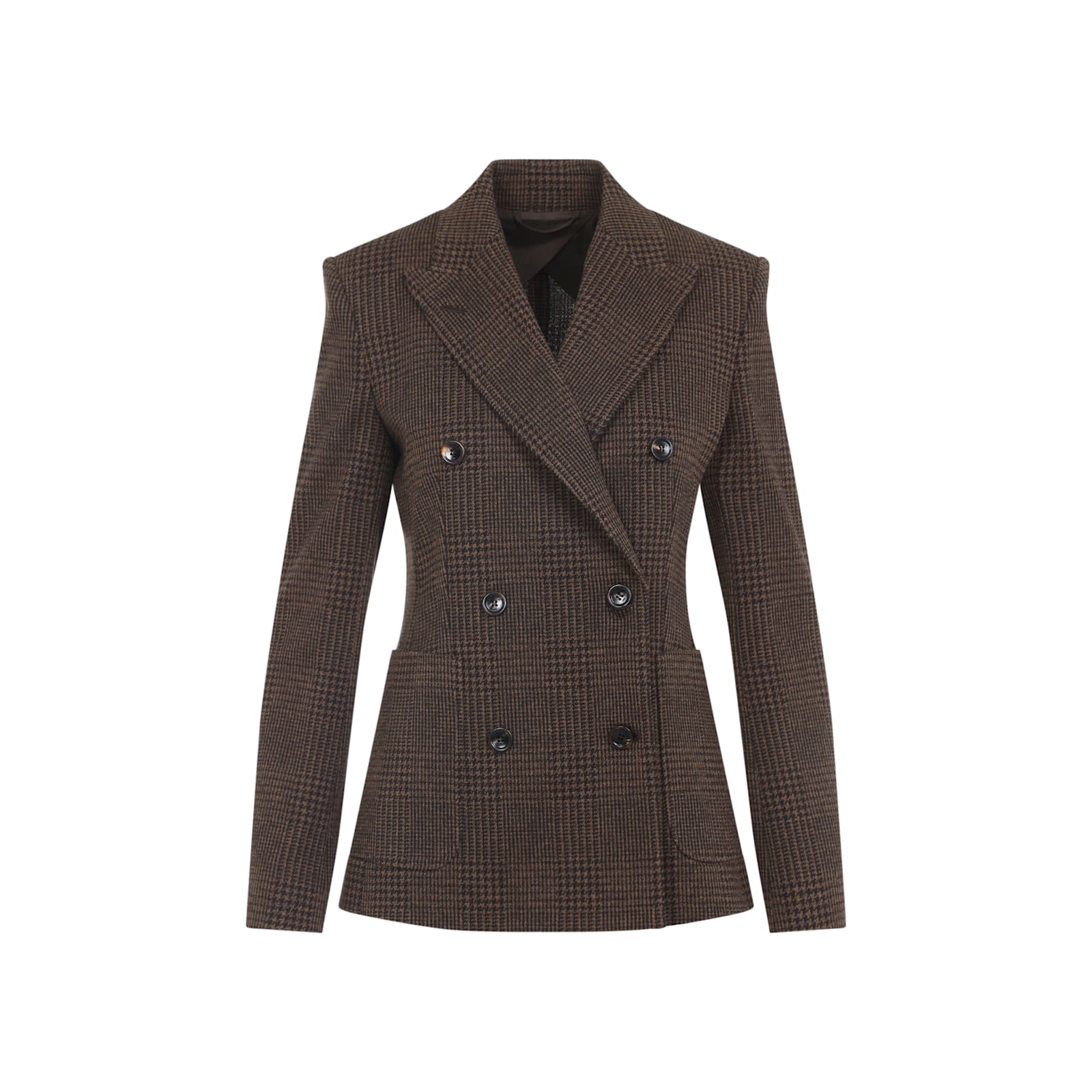 Max Mara Zulma Principe Di Galles Jacket In Brown