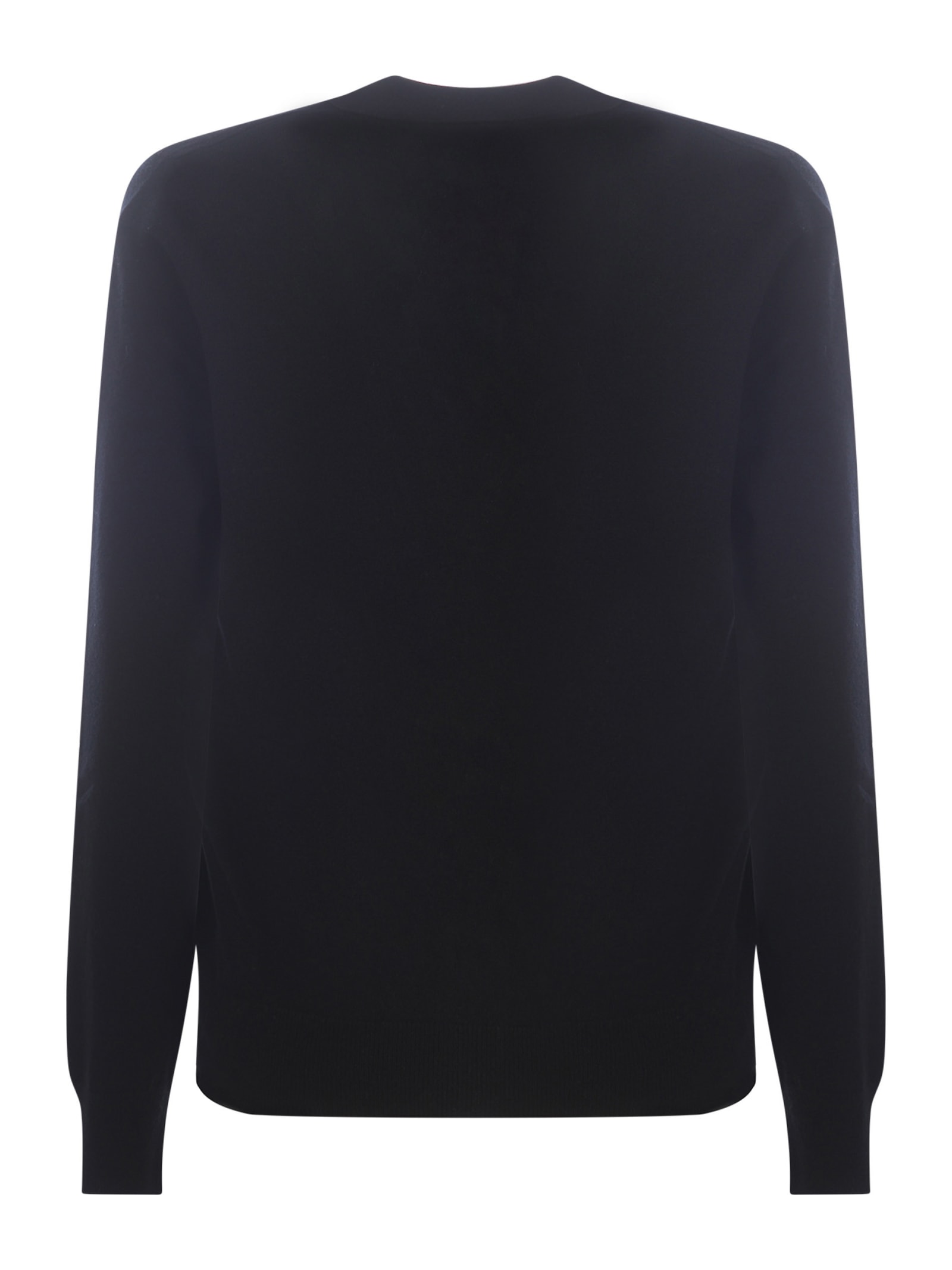 Shop Apc Cardigan A.p.c. Louisa In Virgin Wool In Black