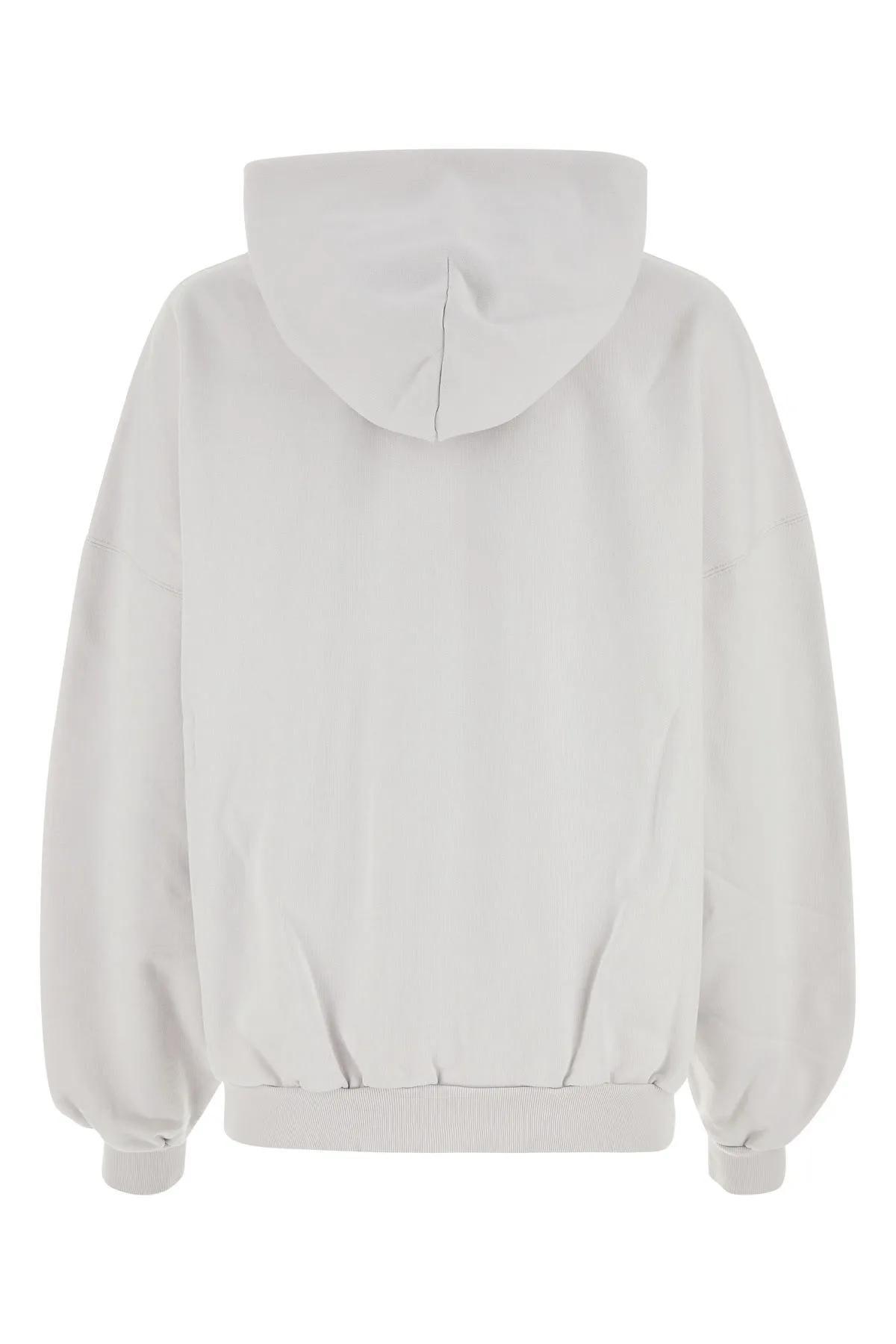 Shop Balenciaga Chalk Cotton Sweatshirt