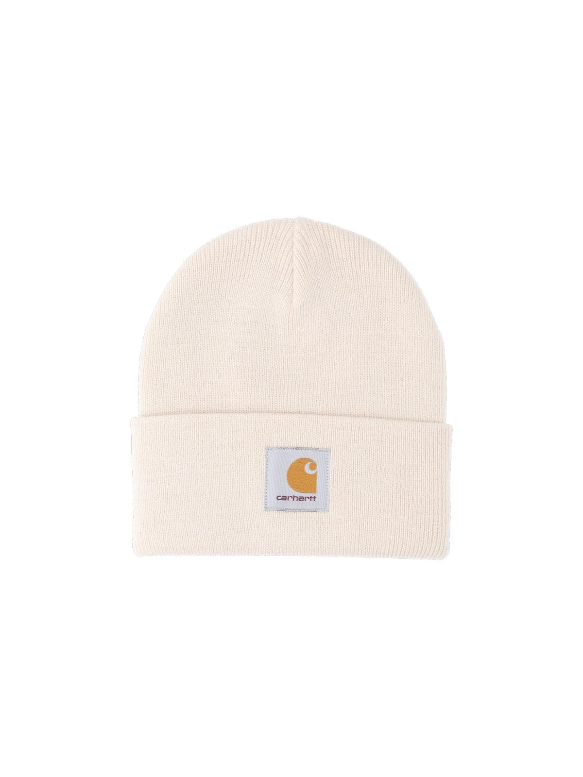 Shop Carhartt Short Watch Beanie In Yellow Cream