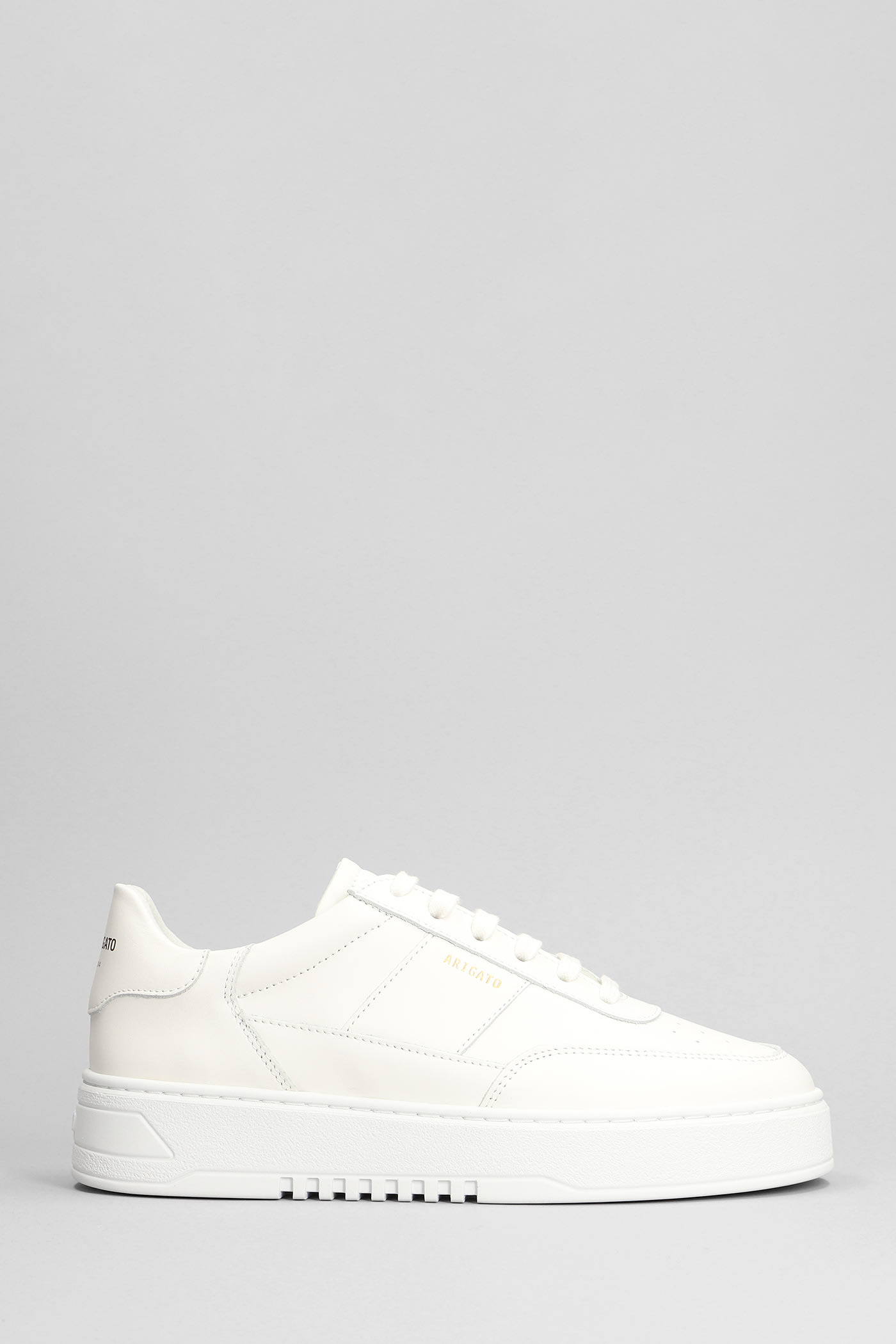 Shop Axel Arigato Orbit Sneakers In White Leather In Bianco