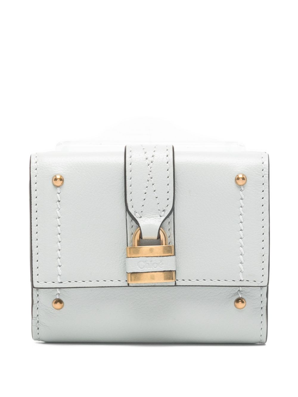 Chloé Paddington Leather Card Case In Pink