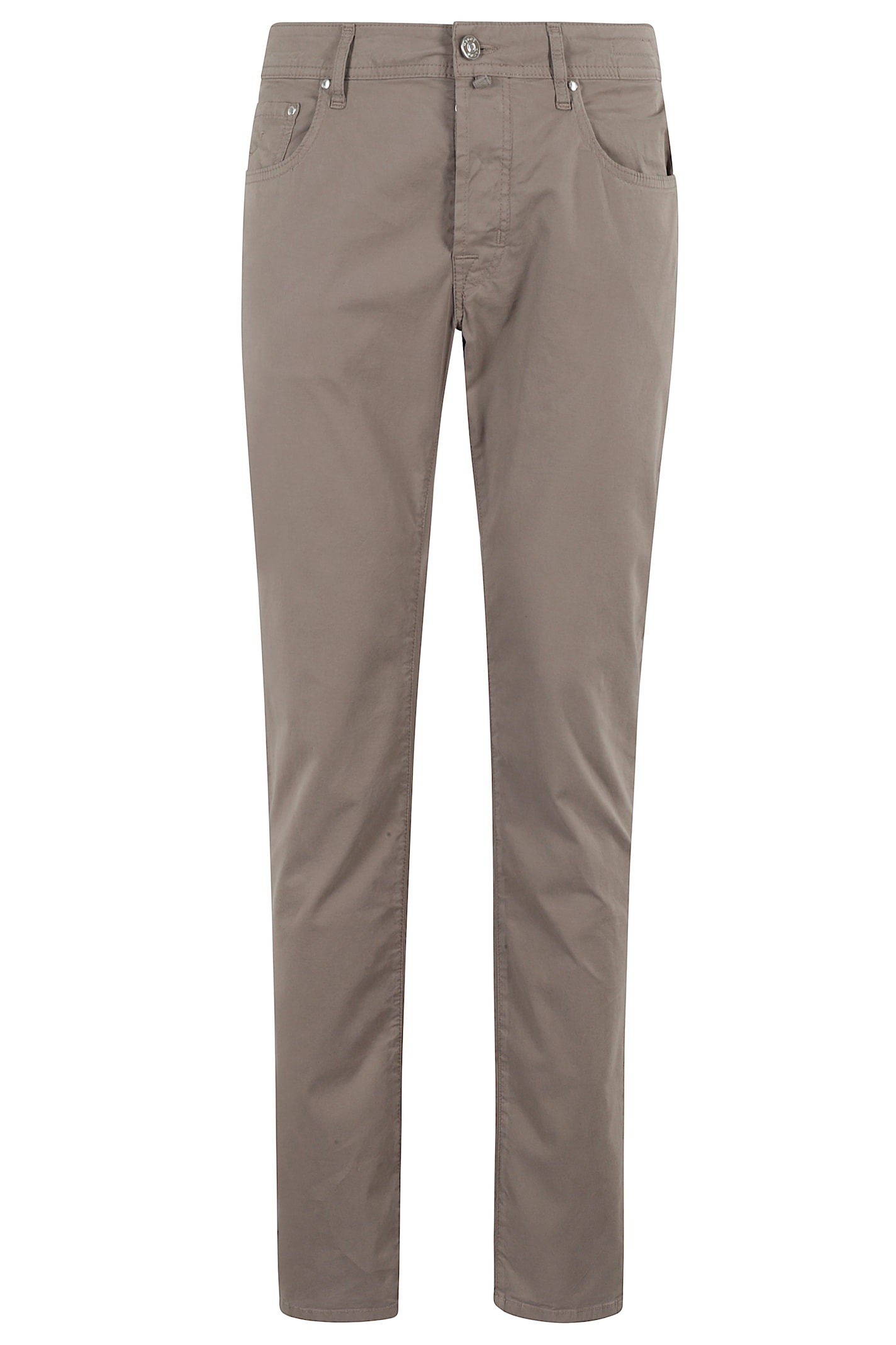 Jacob Cohen Bard 5 Tasche Gabardina Stretch In Elephant Grey