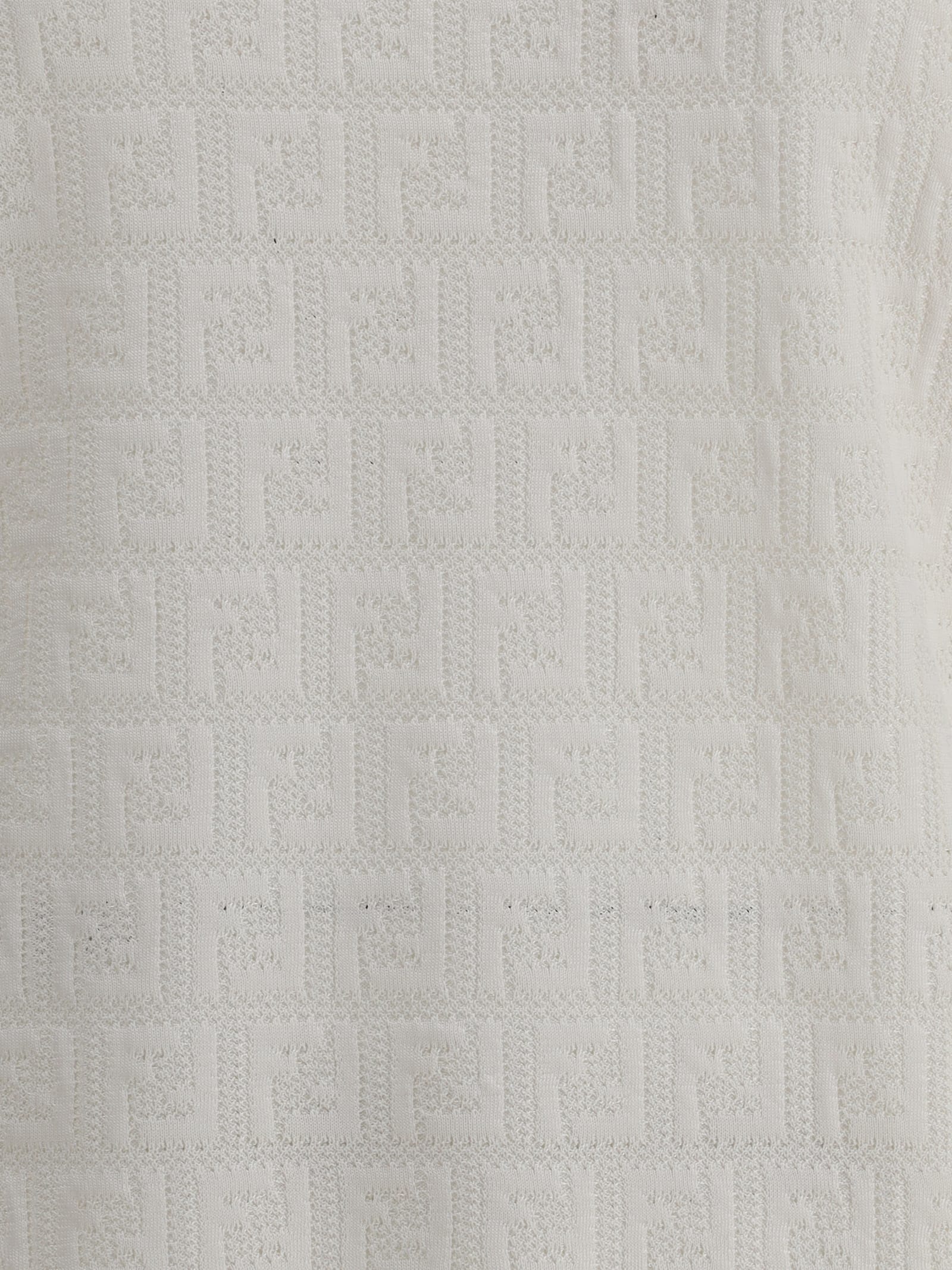 Fendi Knit T-shirt In White