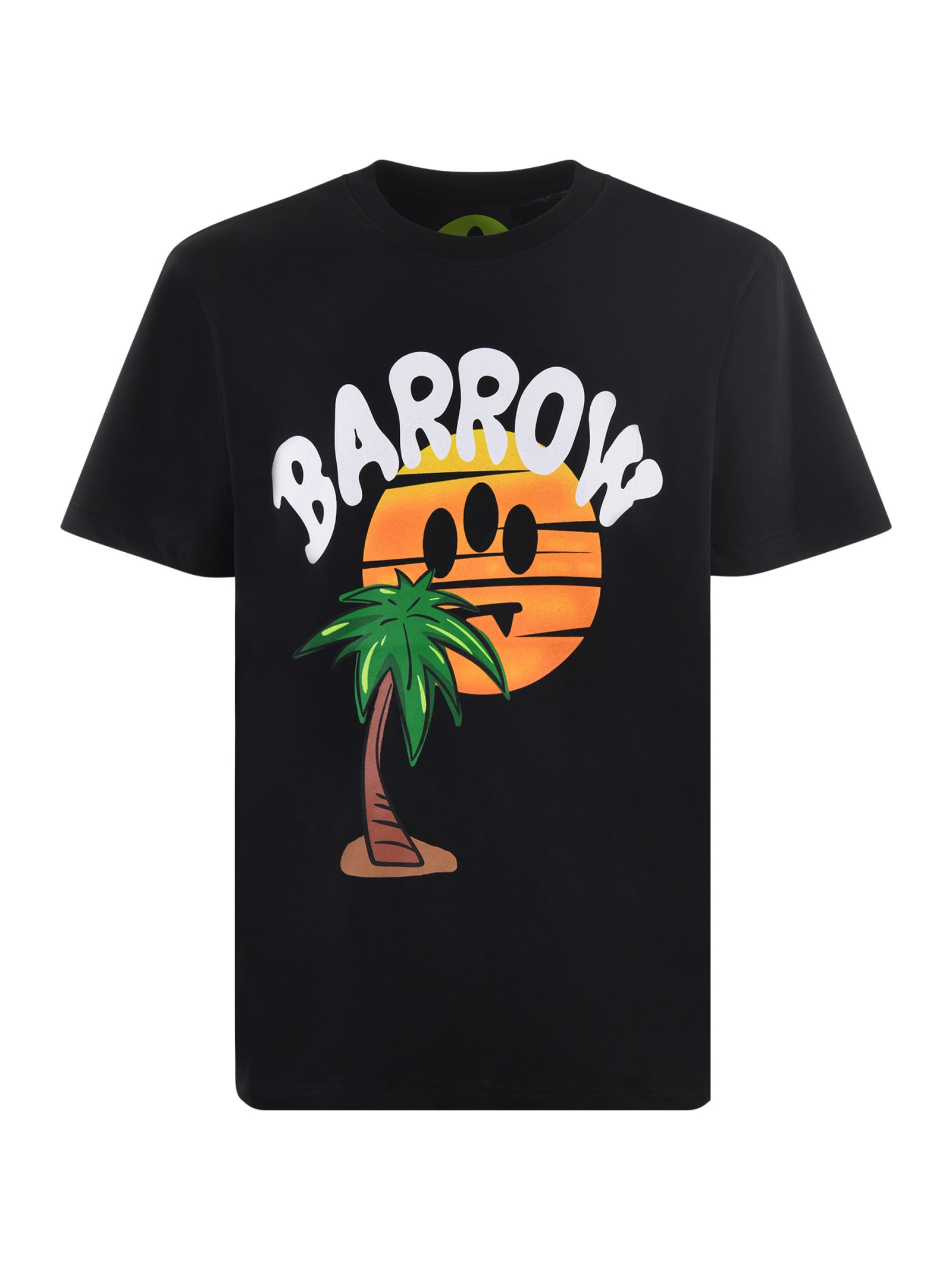 Shop Barrow Cotton T-shirt In Nero