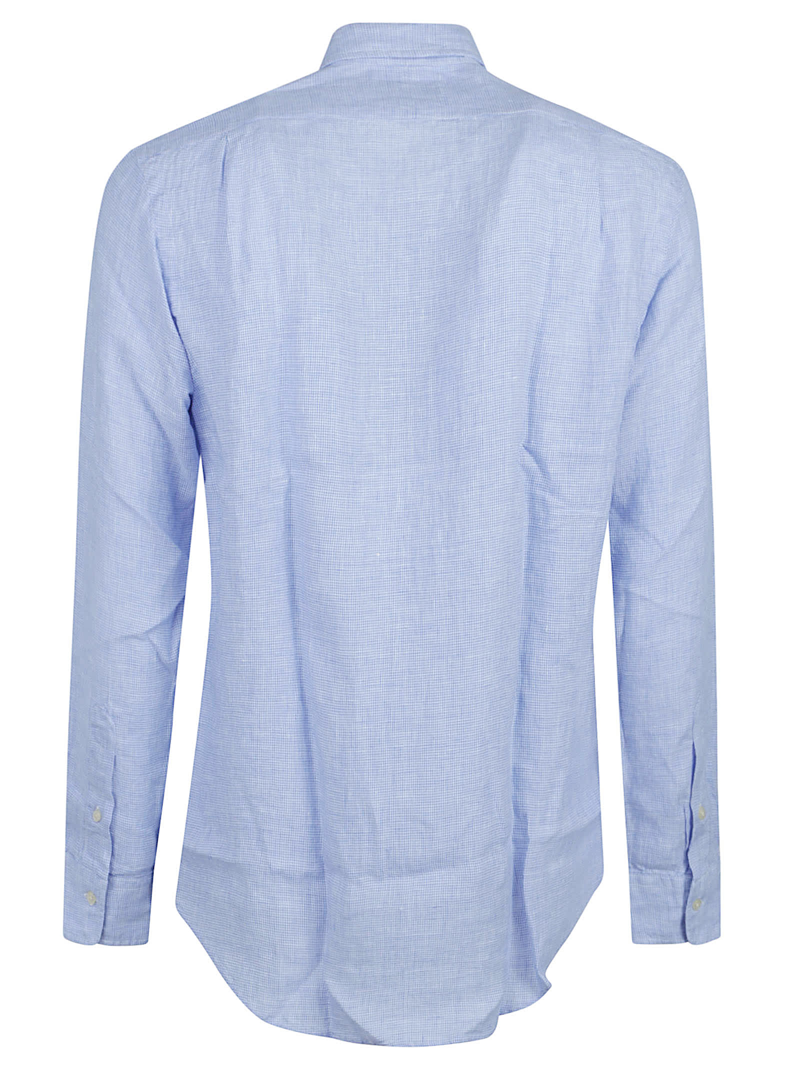 Polo Ralph Lauren Long Sleeve Sport Shirt In Blue