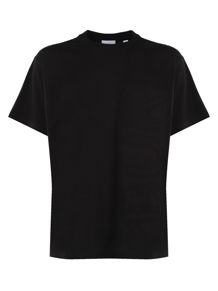 Burberry Logo Embossed Cotton T-shirt