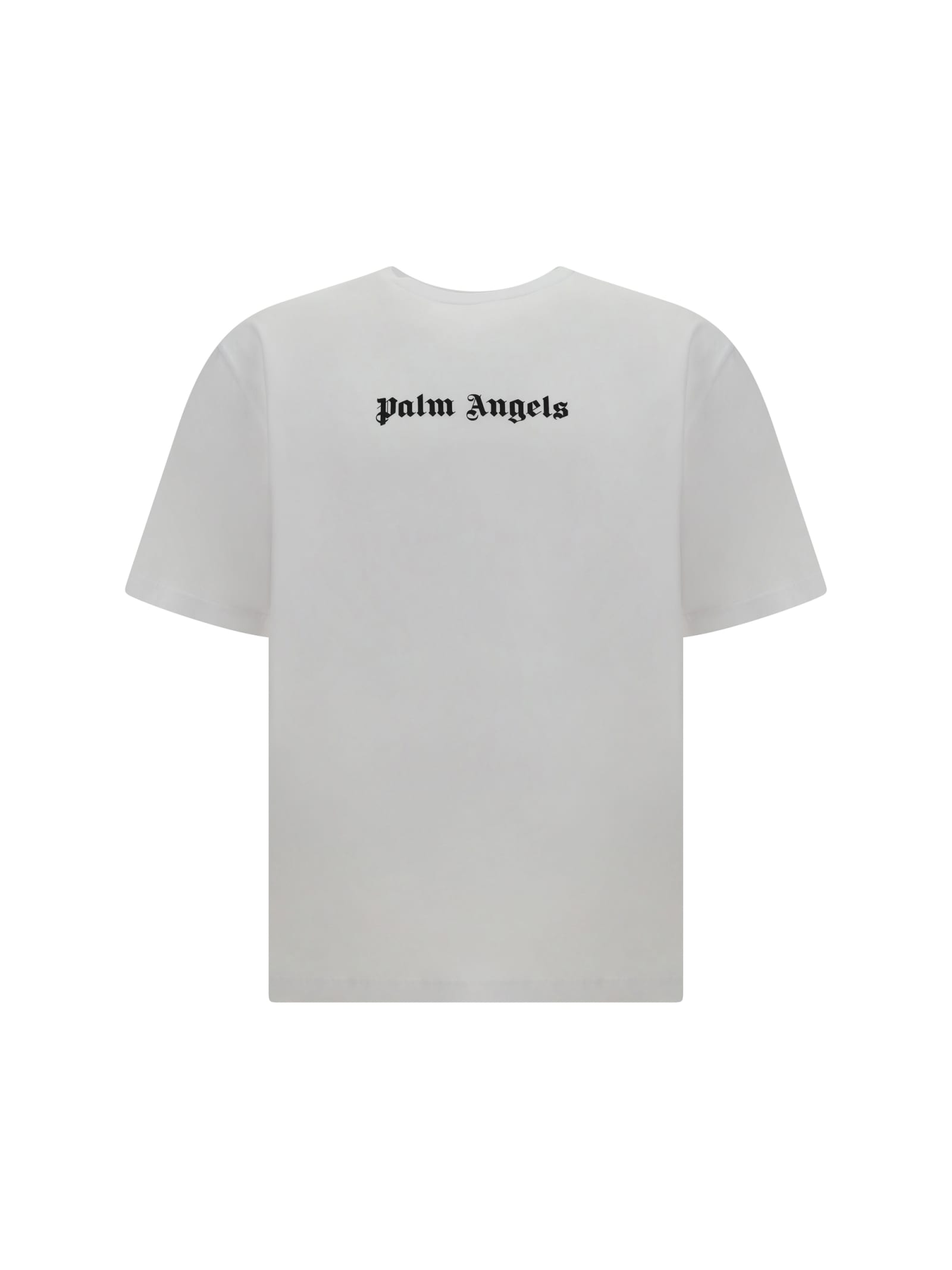 Palm Angels T-shirt In White Black