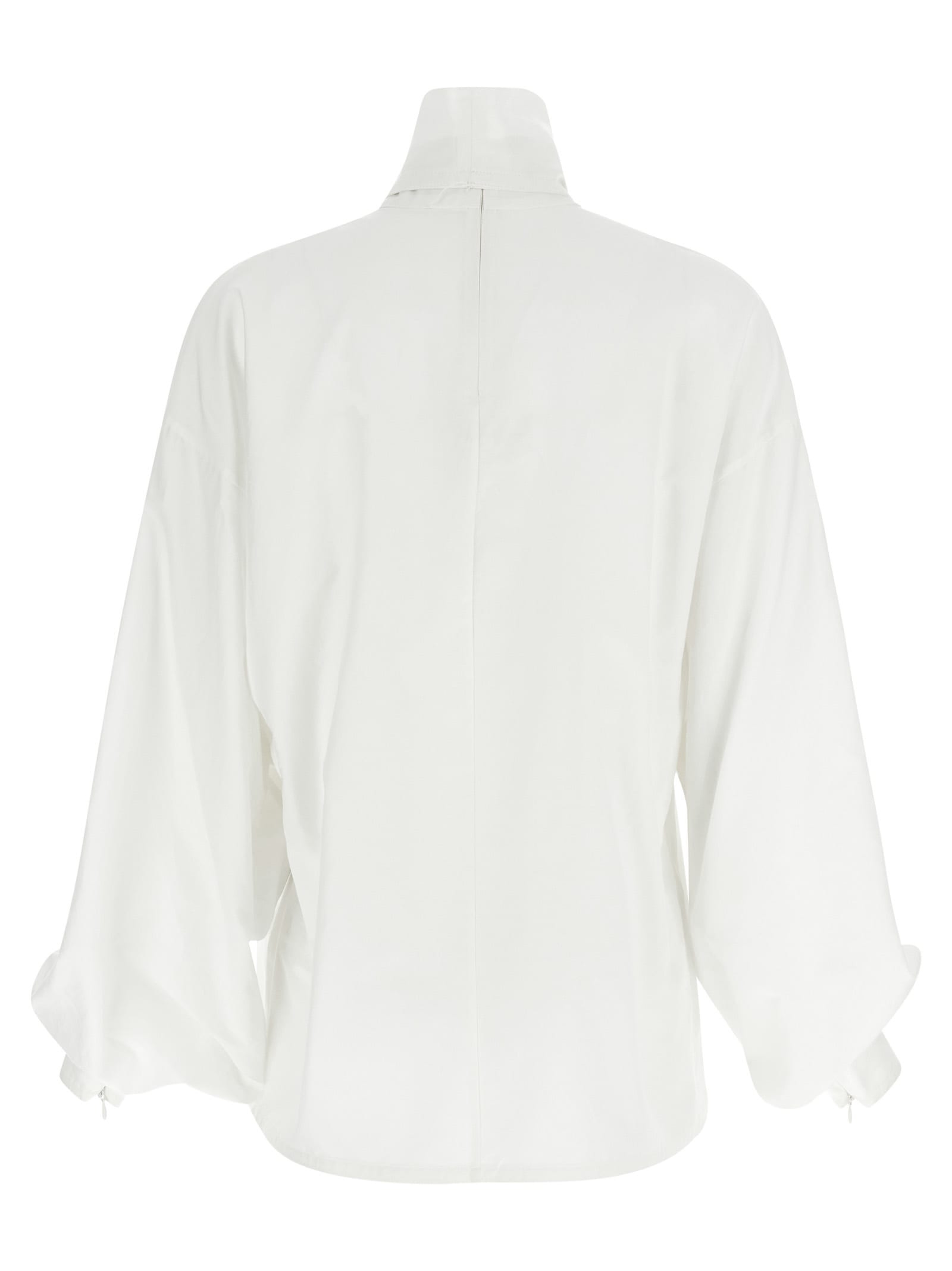 Zimmermann Hypnotic Pussybow Shirt And Blouse White In White