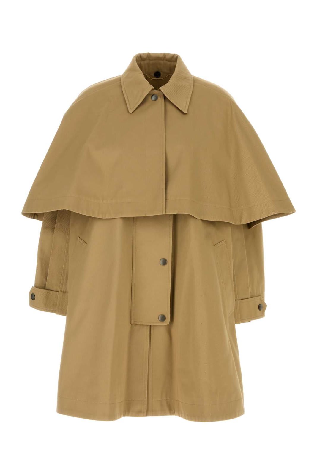 Shop Chloé Layered Trench Coat In D Past Khaki