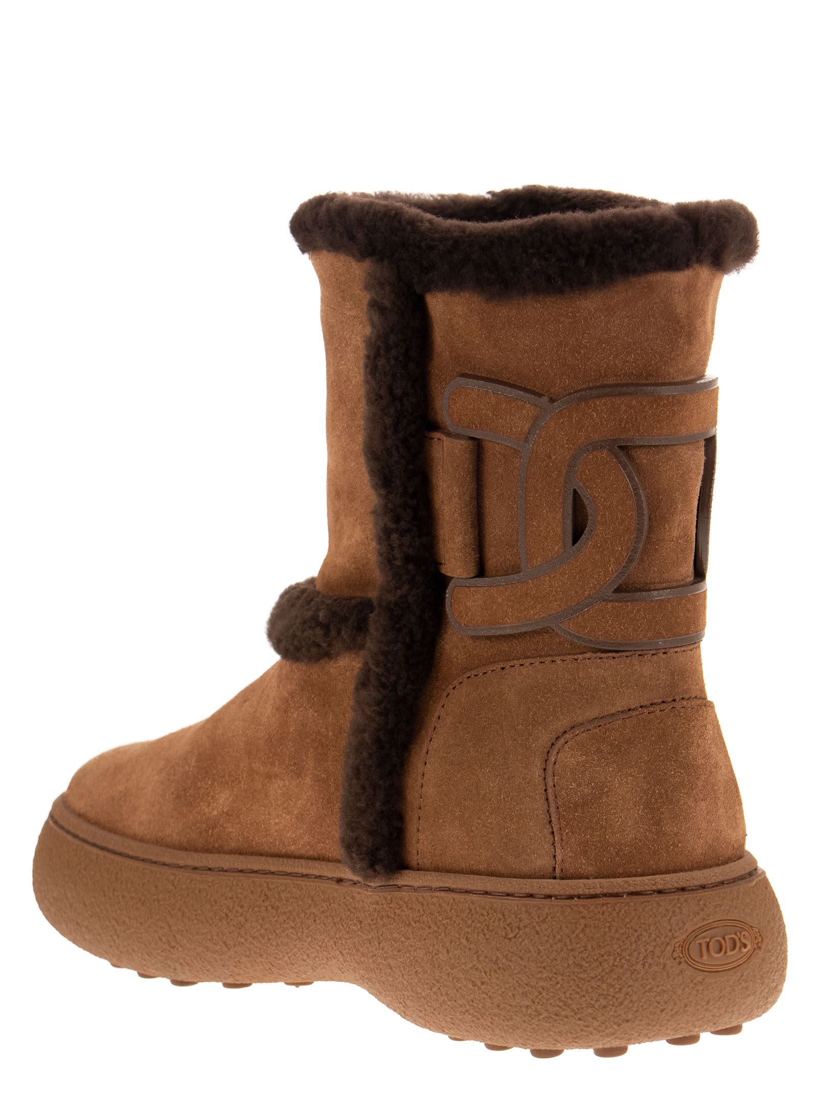Tod's Winter Rubbers Polish Kate Mon Shoes In Brown