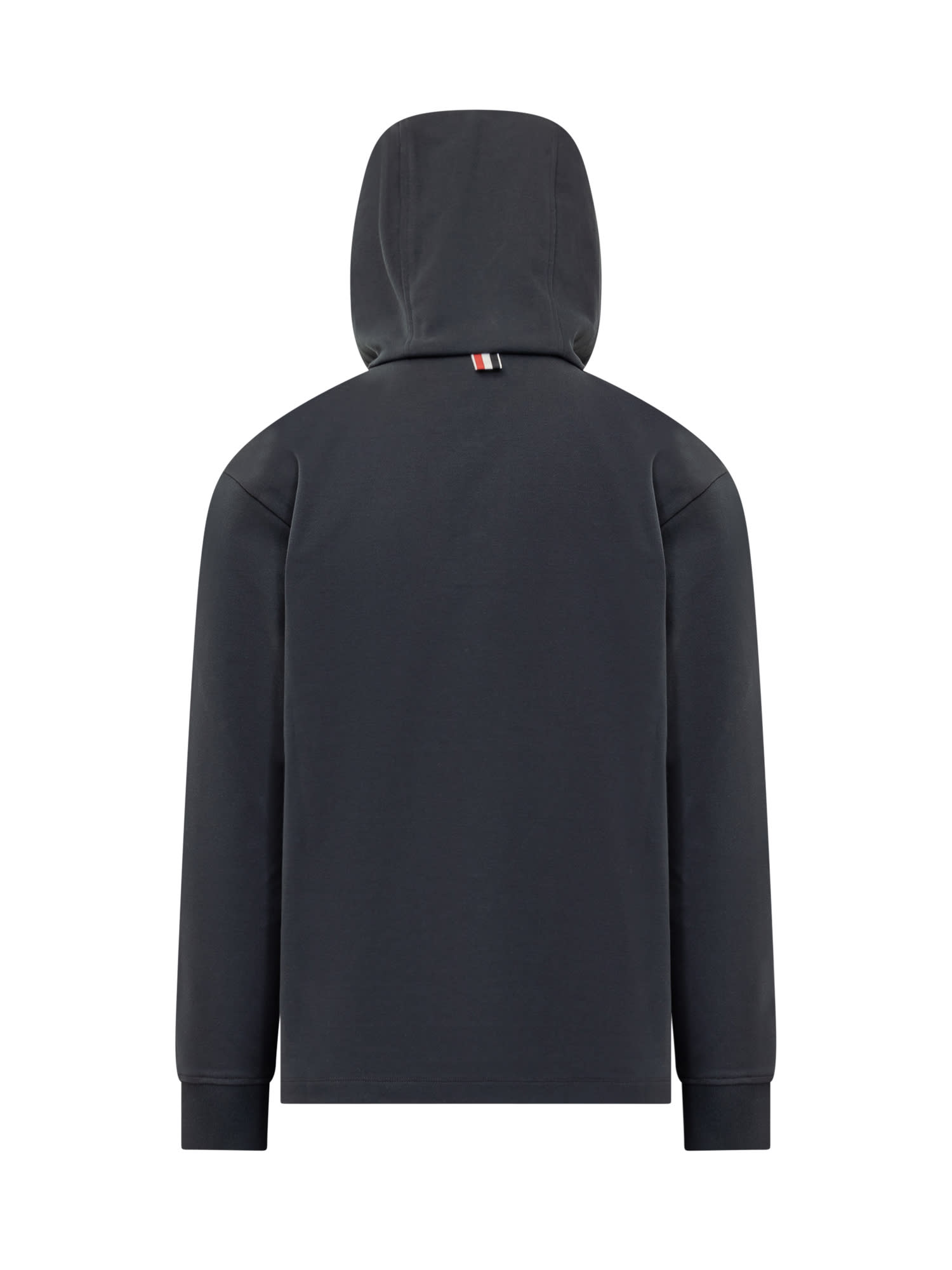 Shop Thom Browne Hoodie In Navy