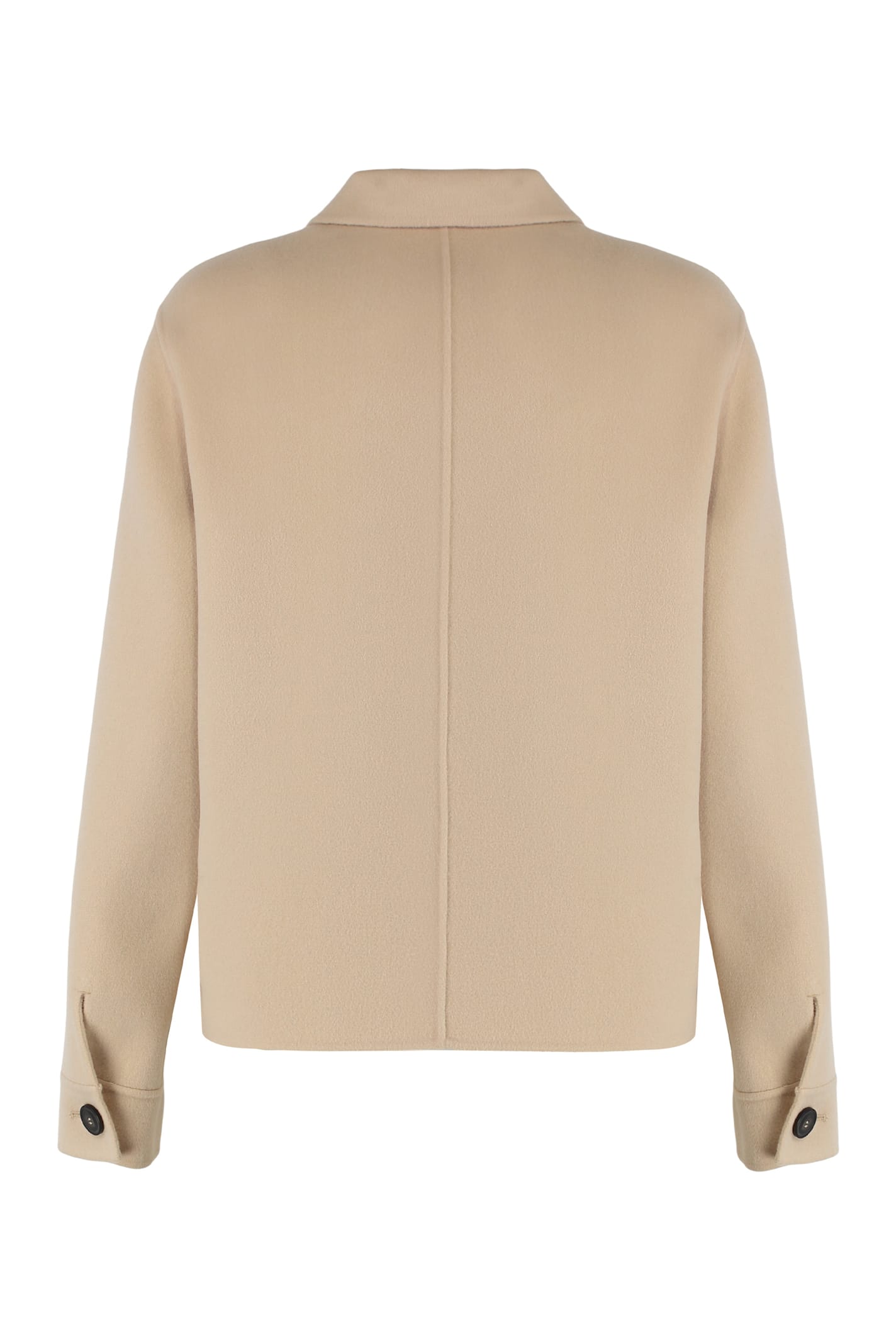 Weekend Max Mara Button-fastening Patch-pocket Jacket In Brown