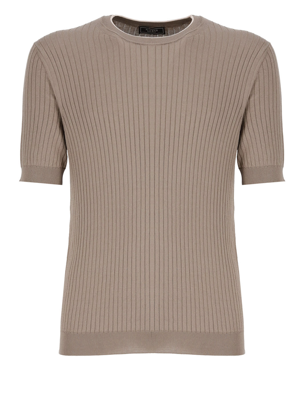 Shop Peserico Cotton T-shirt In Beige