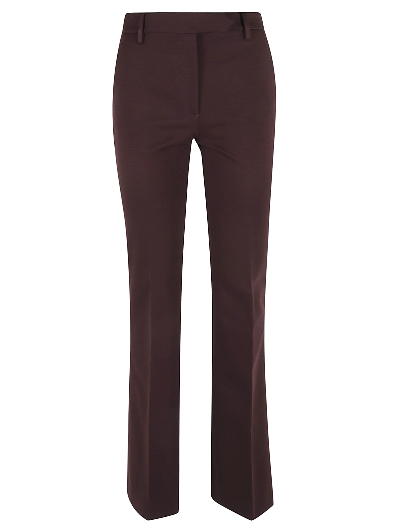 Shop True Royal Wrap Fitted Trousers In Bordeaux