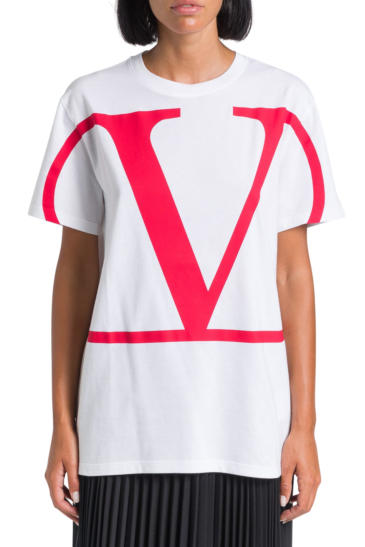 Valentino (v) Logo Print T-shirt