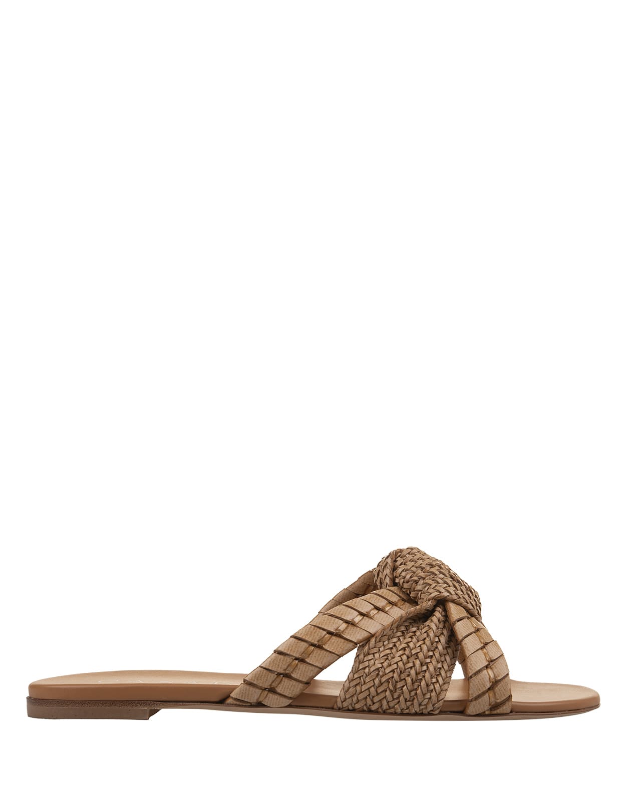 Brown Knot Flat Sandals