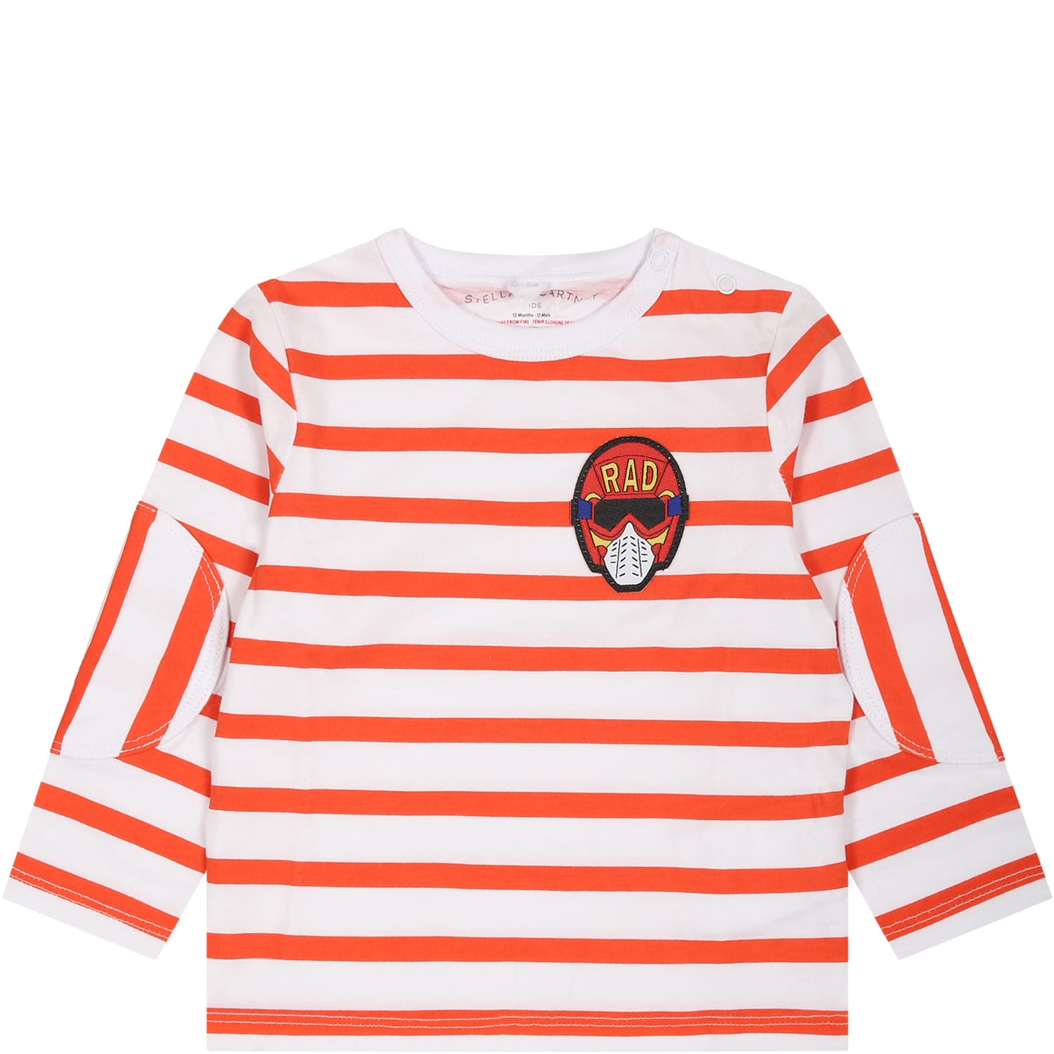 Stella Mccartney White T-shirt For Baby Boy With Patch
