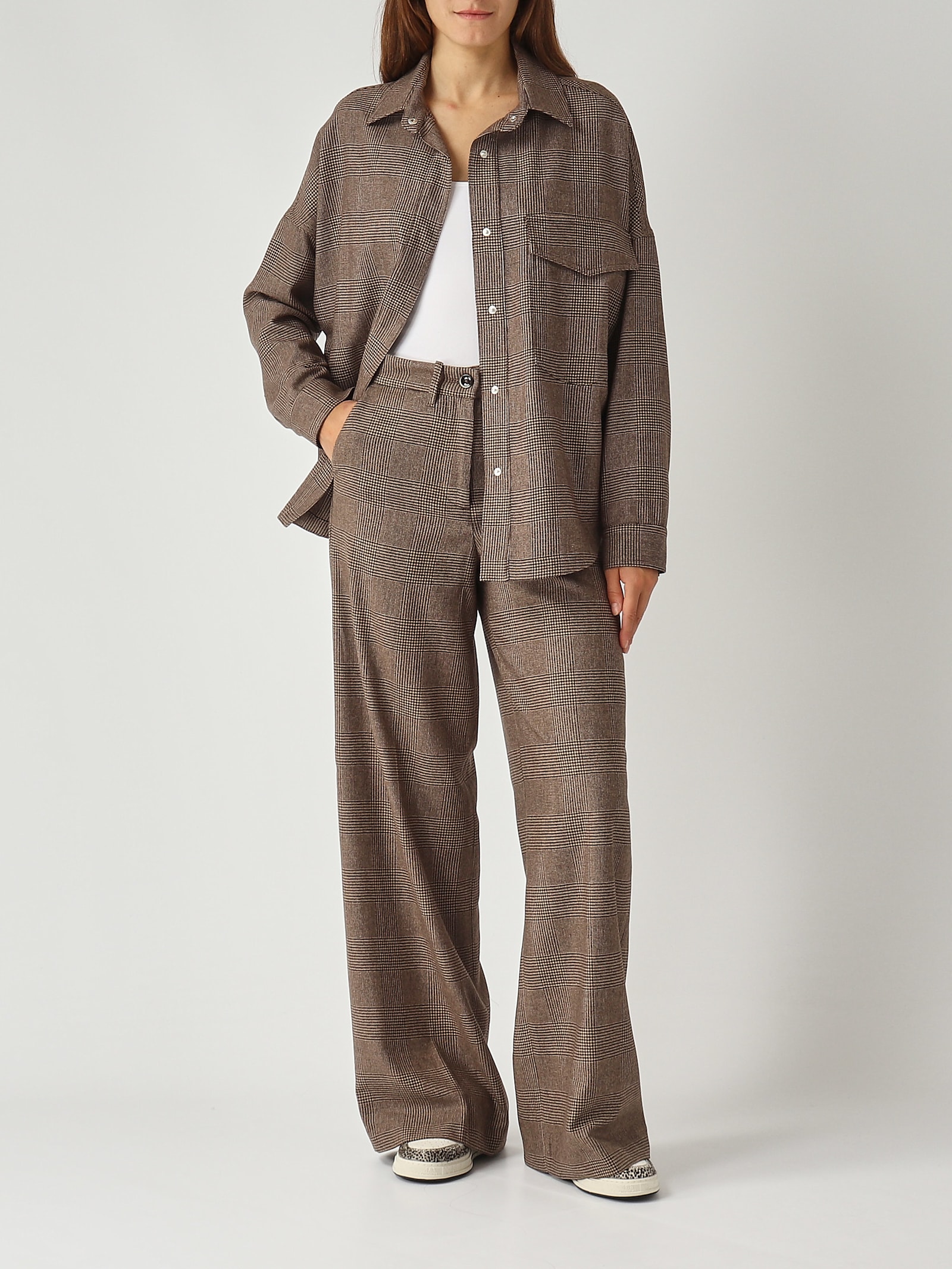 Nine In The Morning Rosa Over Shirt Shirt In Brown