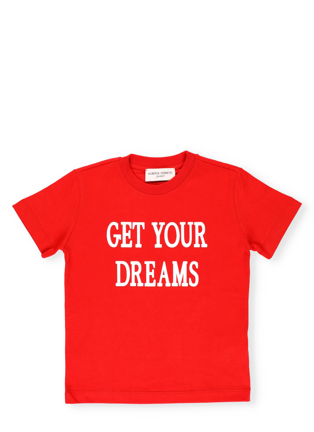 Alberta Ferretti Kids' Loged T-shirt In Red