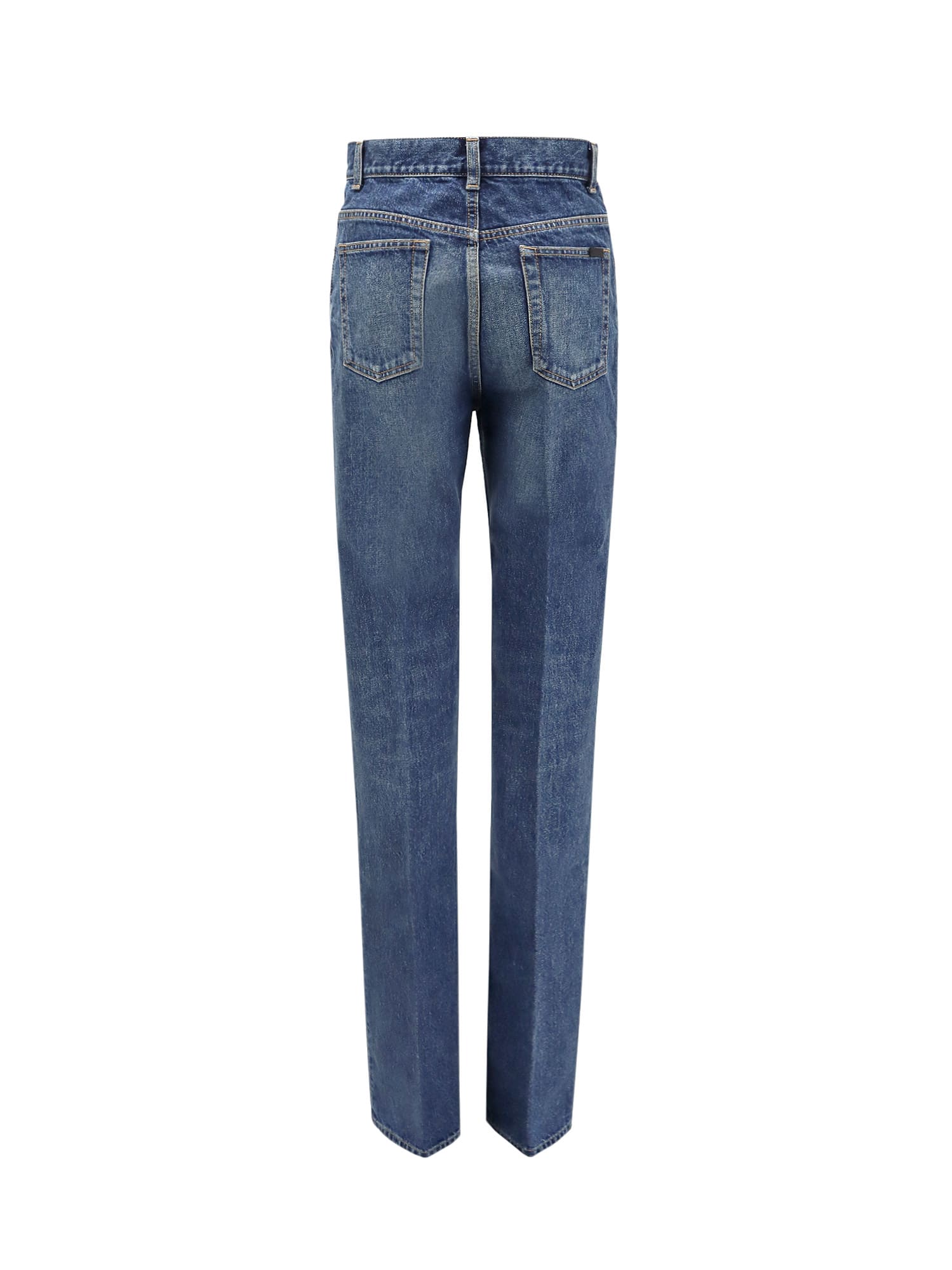 Shop Saint Laurent Clyde Jeans In Denim Blue