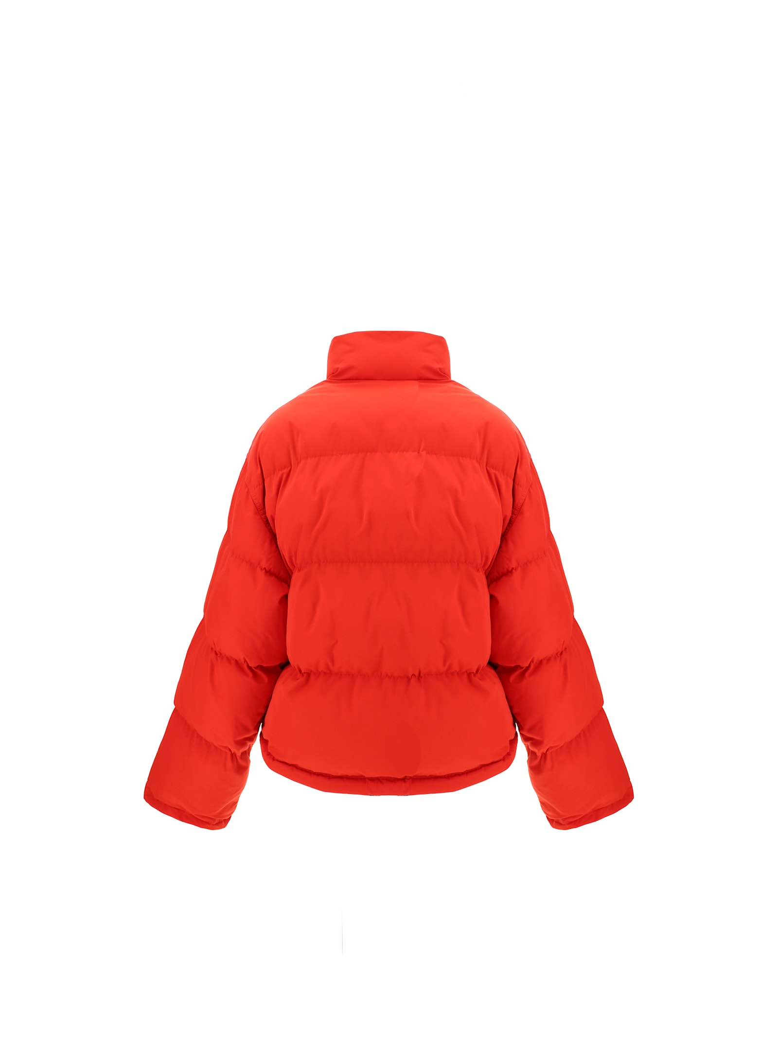 Shop Balenciaga Reversible Down Jacket In Red