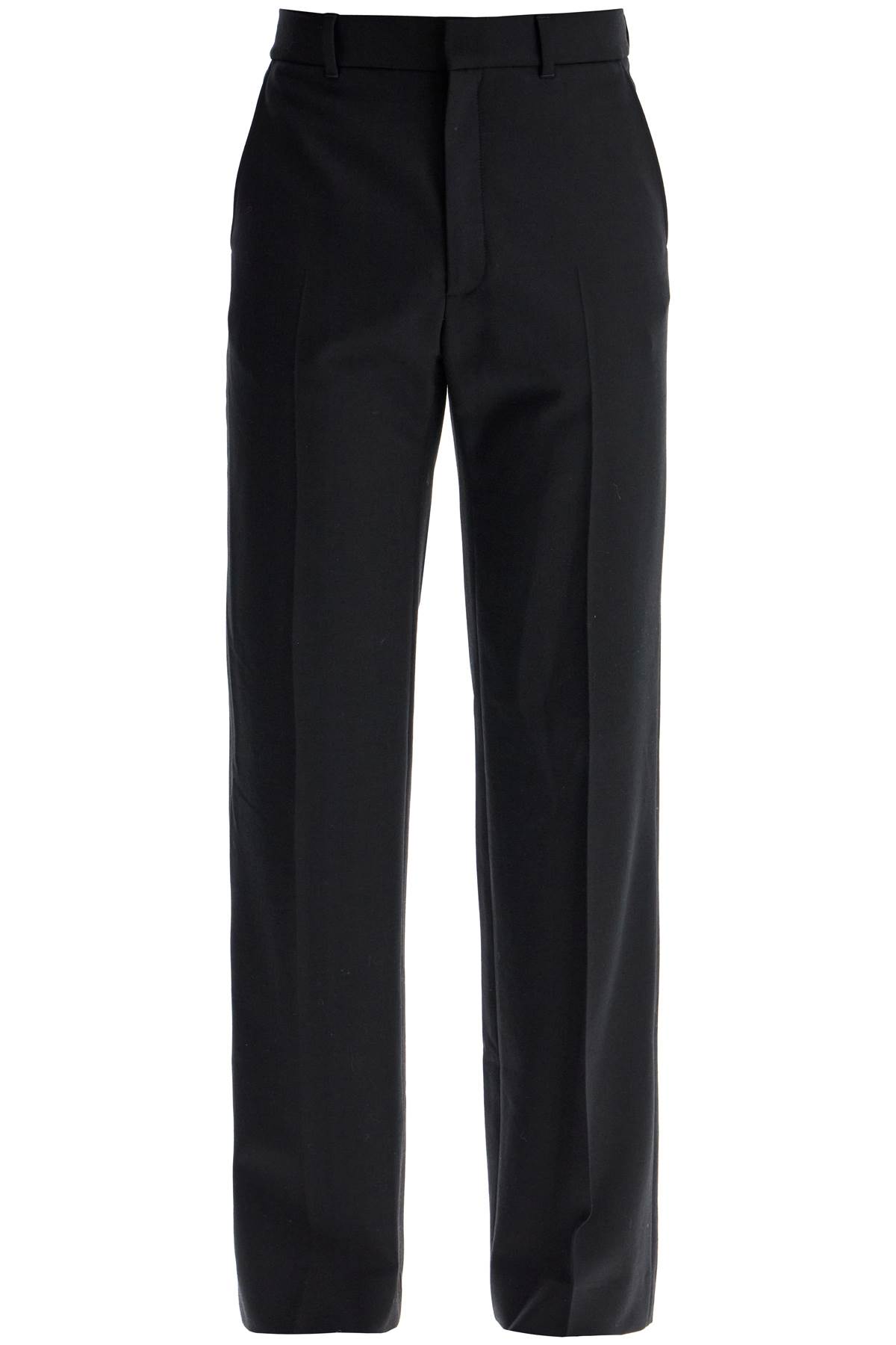 Shop Casablanca Tailored Slim Fit Trousers In Black (black)