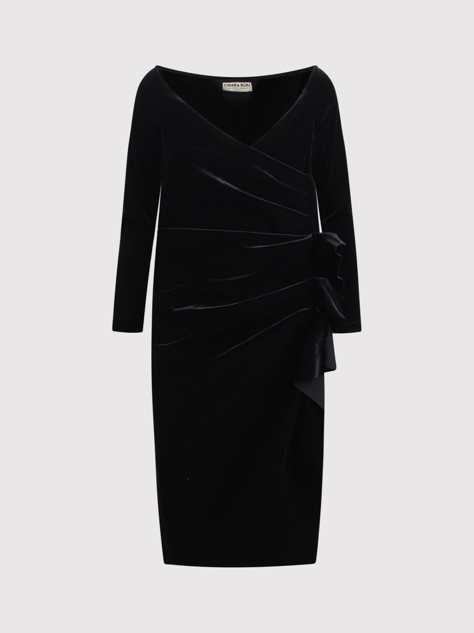 La Petite Robe Di Chiara Boni Silveria Velvet Midi Dress