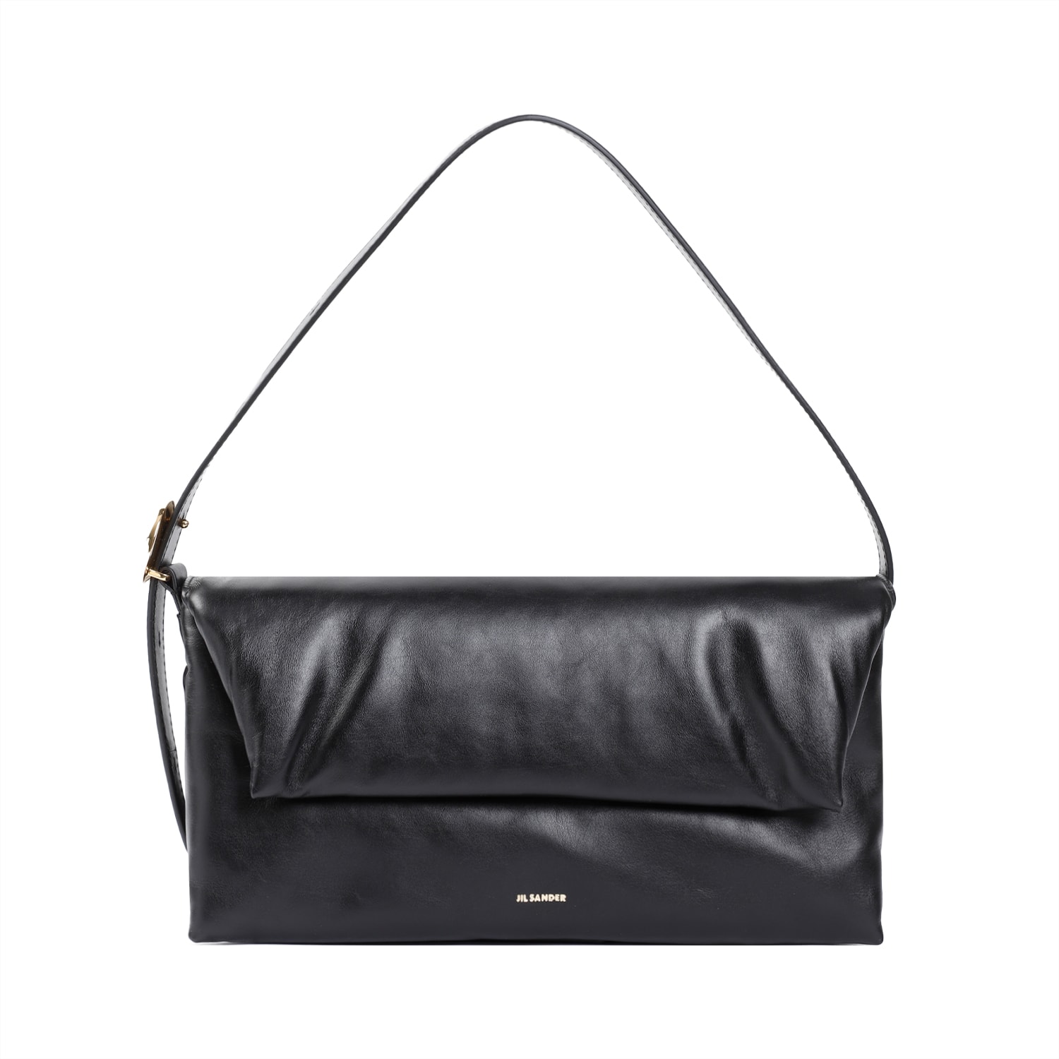 Shop Jil Sander Origami Shoulder Bag In Black