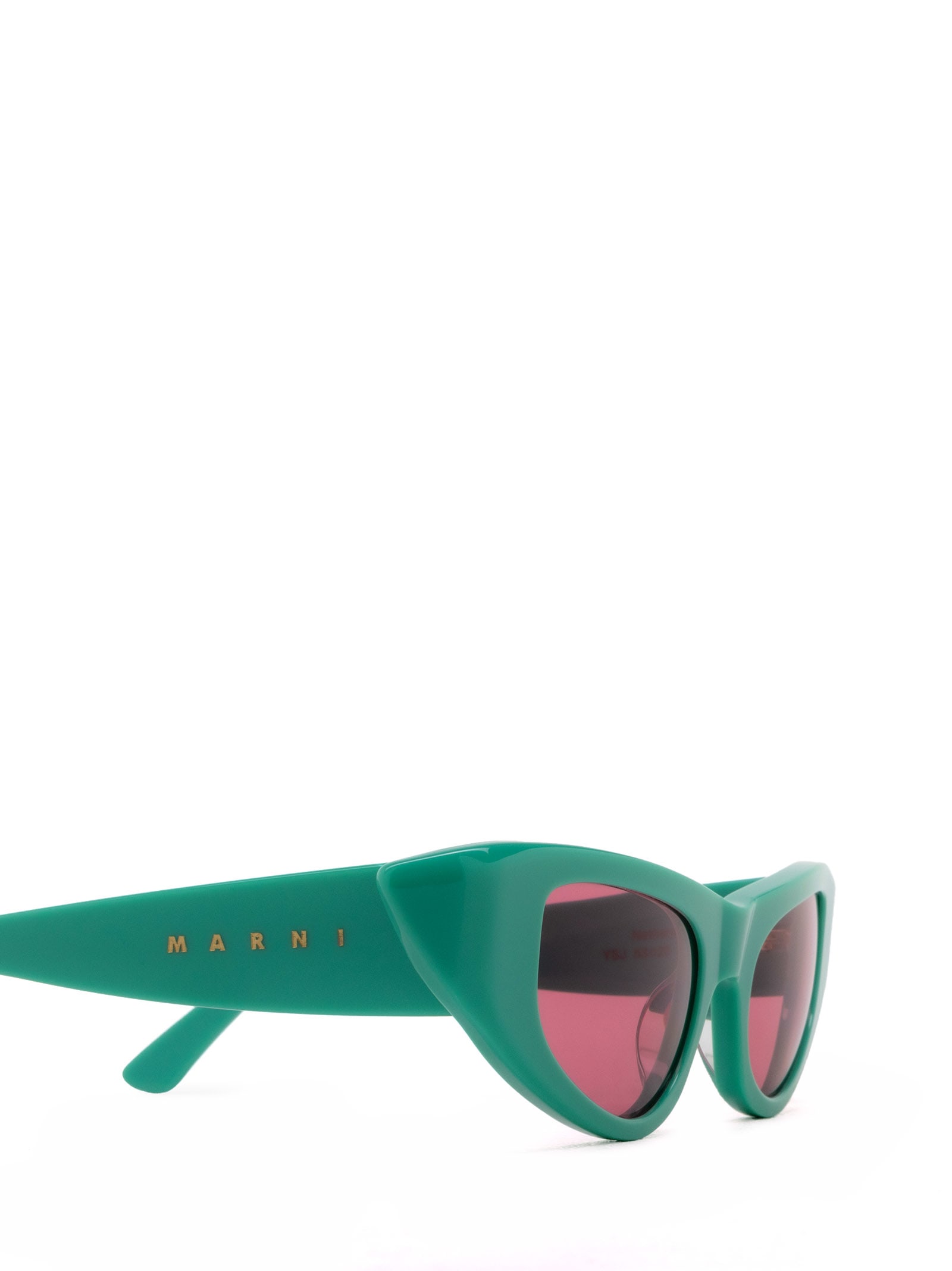 Shop Marni Eyewear Netherworld Green Sunglasses