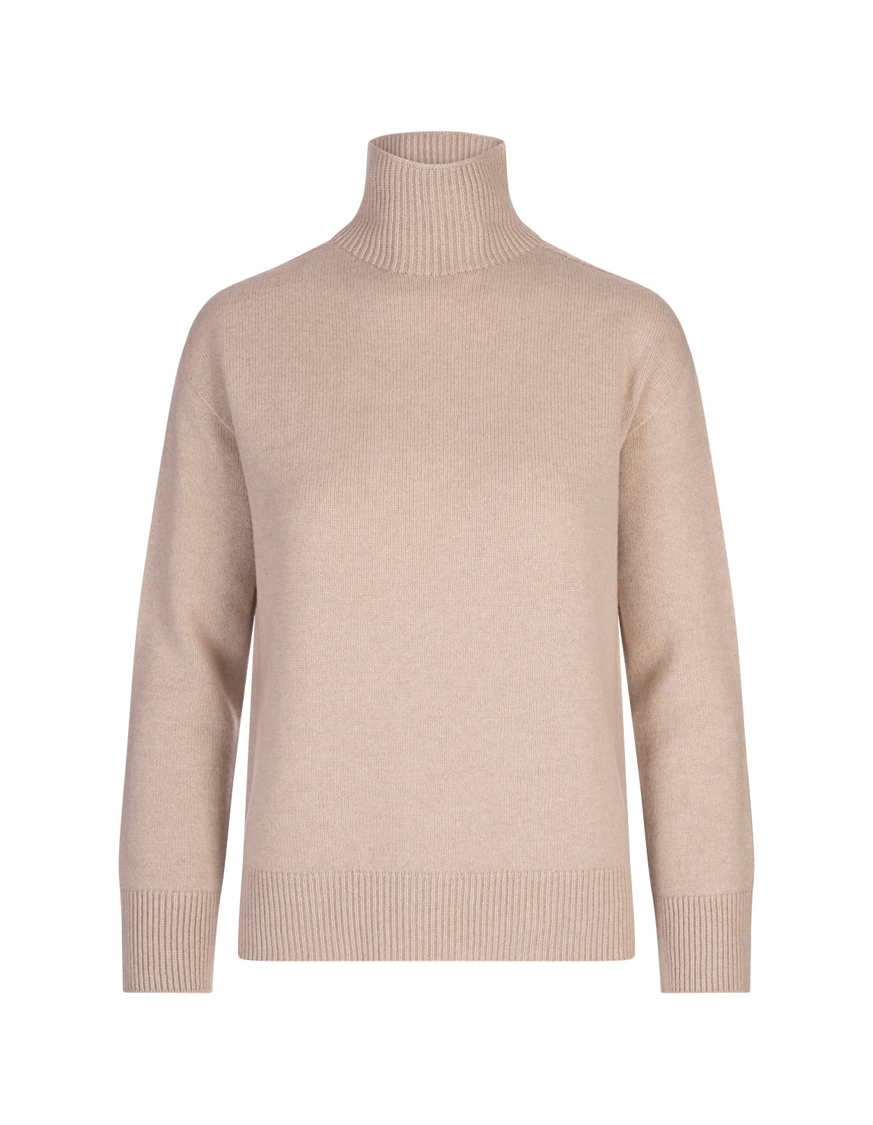 Shop 's Max Mara Sand Quercia Turtleneck Sweater In Beige