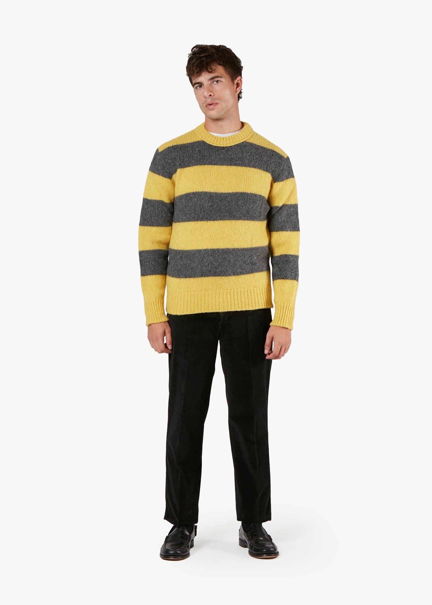 Doppiaa Aamedeus Cotton Moleskin Trousers In Black