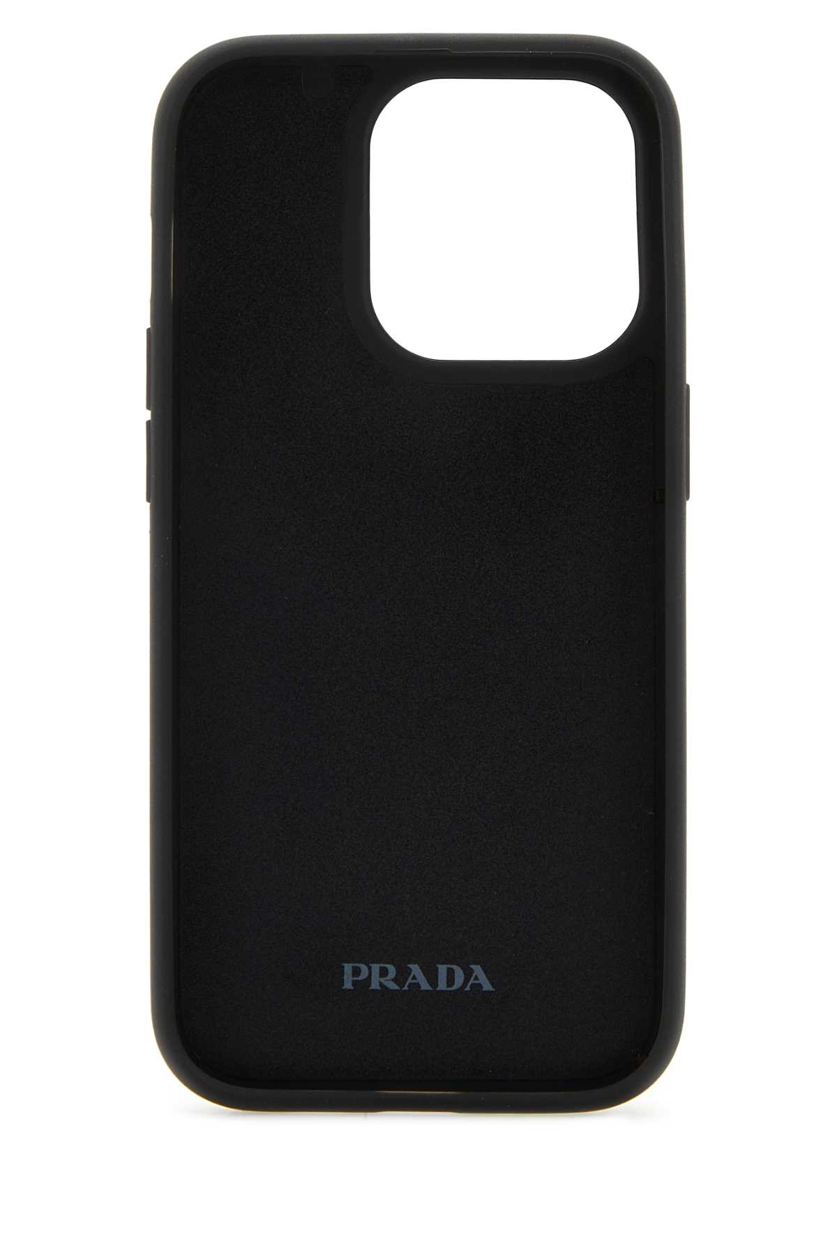 Shop Prada Sand Shearling Iphone 14 Pro Cover In Ecru