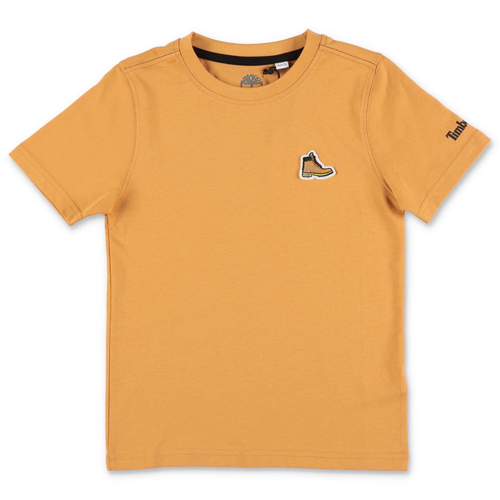 Timberland T-shirt Giallo Ocra In Jersey Di Cotone