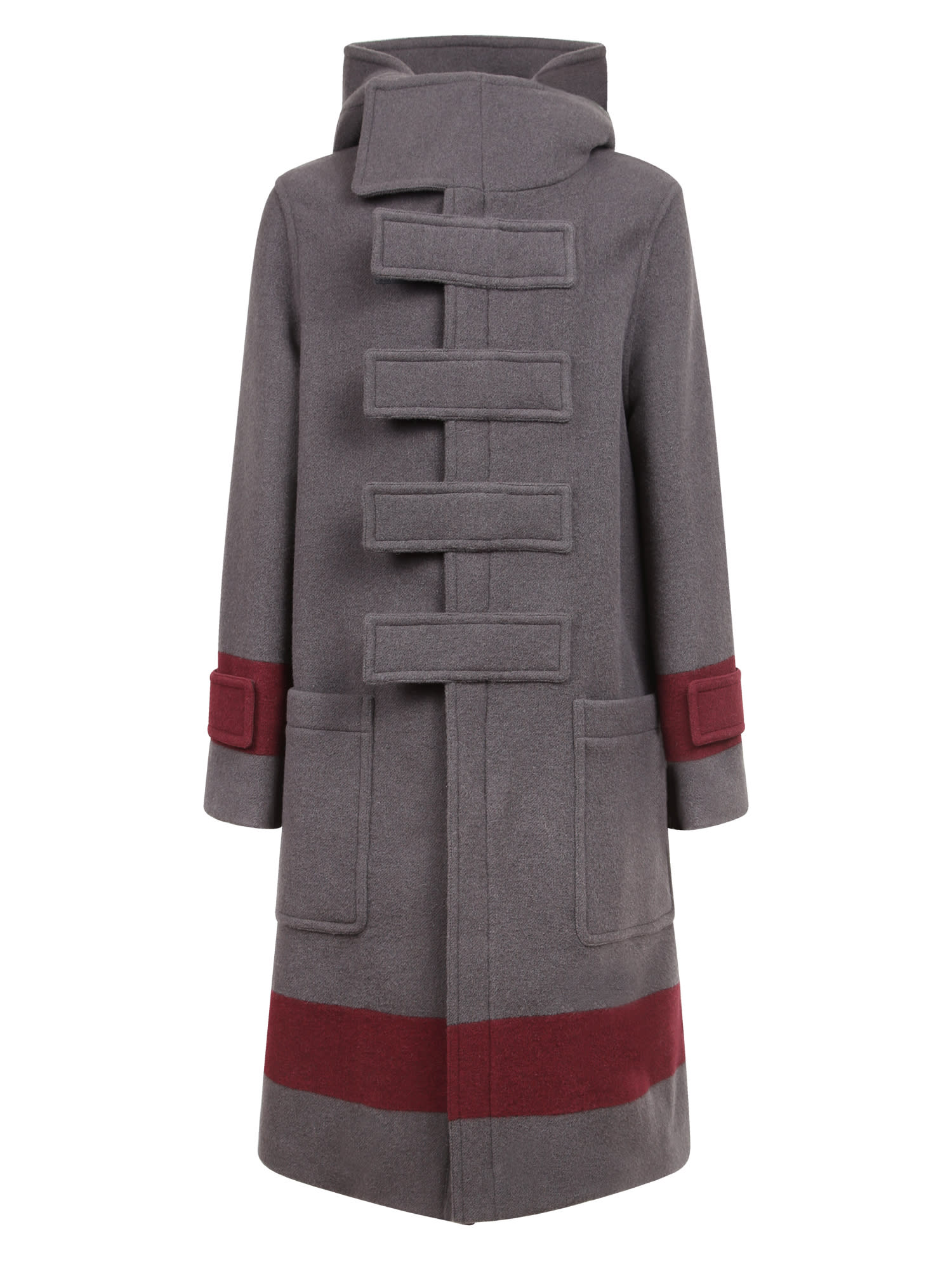 Burberry Striped Duffle Coat