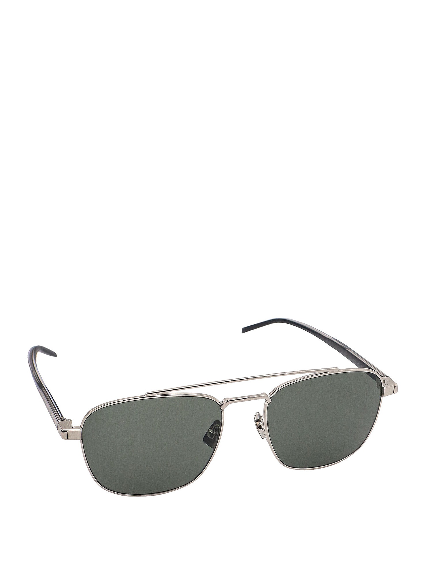 Shop Saint Laurent Sunglasses In Grey