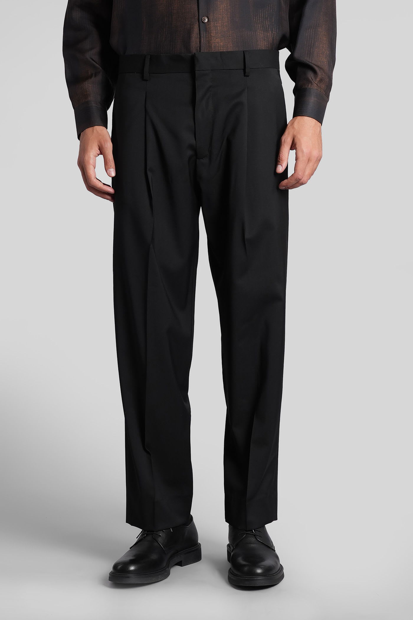 Costumein Vincent Pants In Black Wool In Black