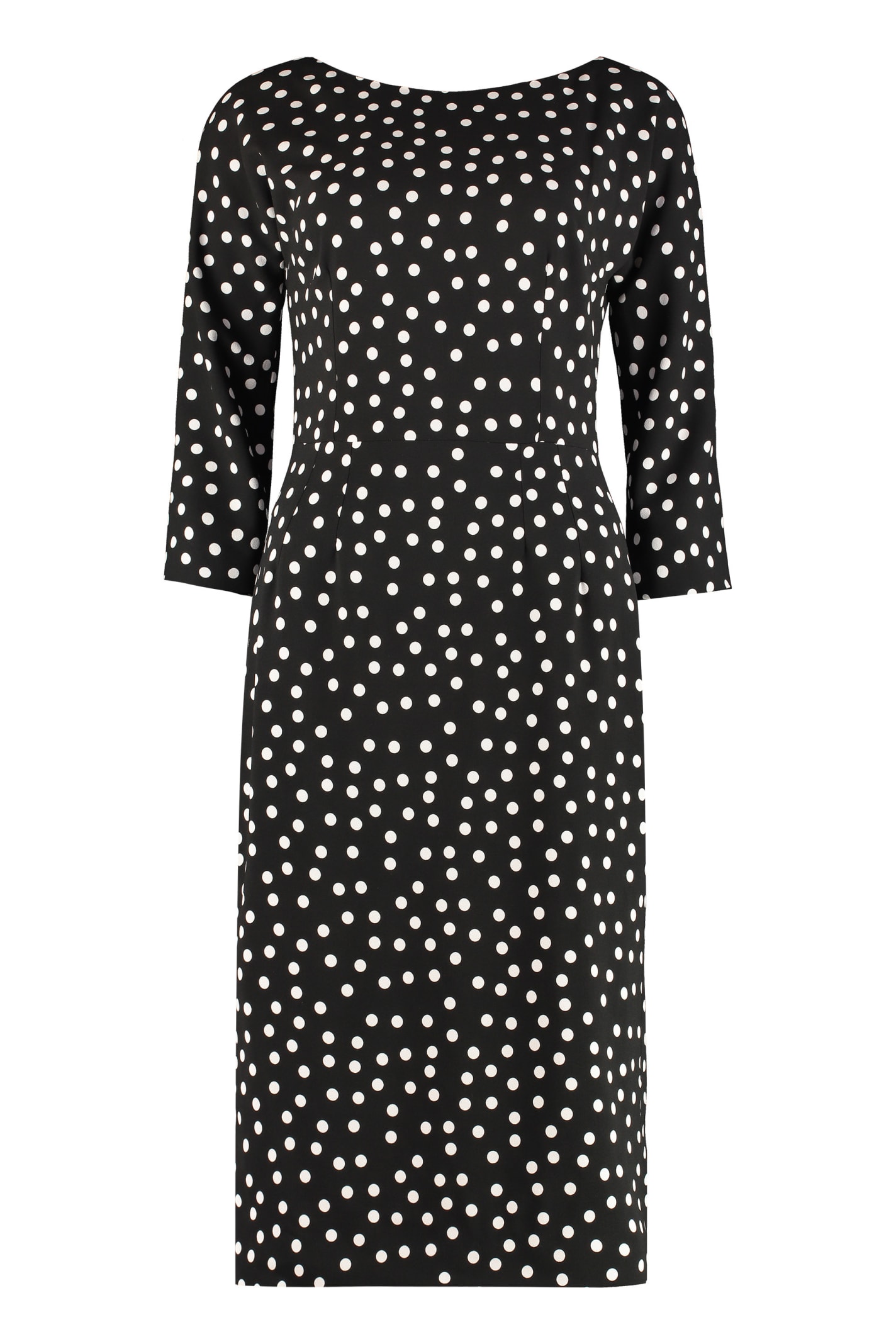 Dolce & Gabbana Polka-dot Crepe Sheath Dress