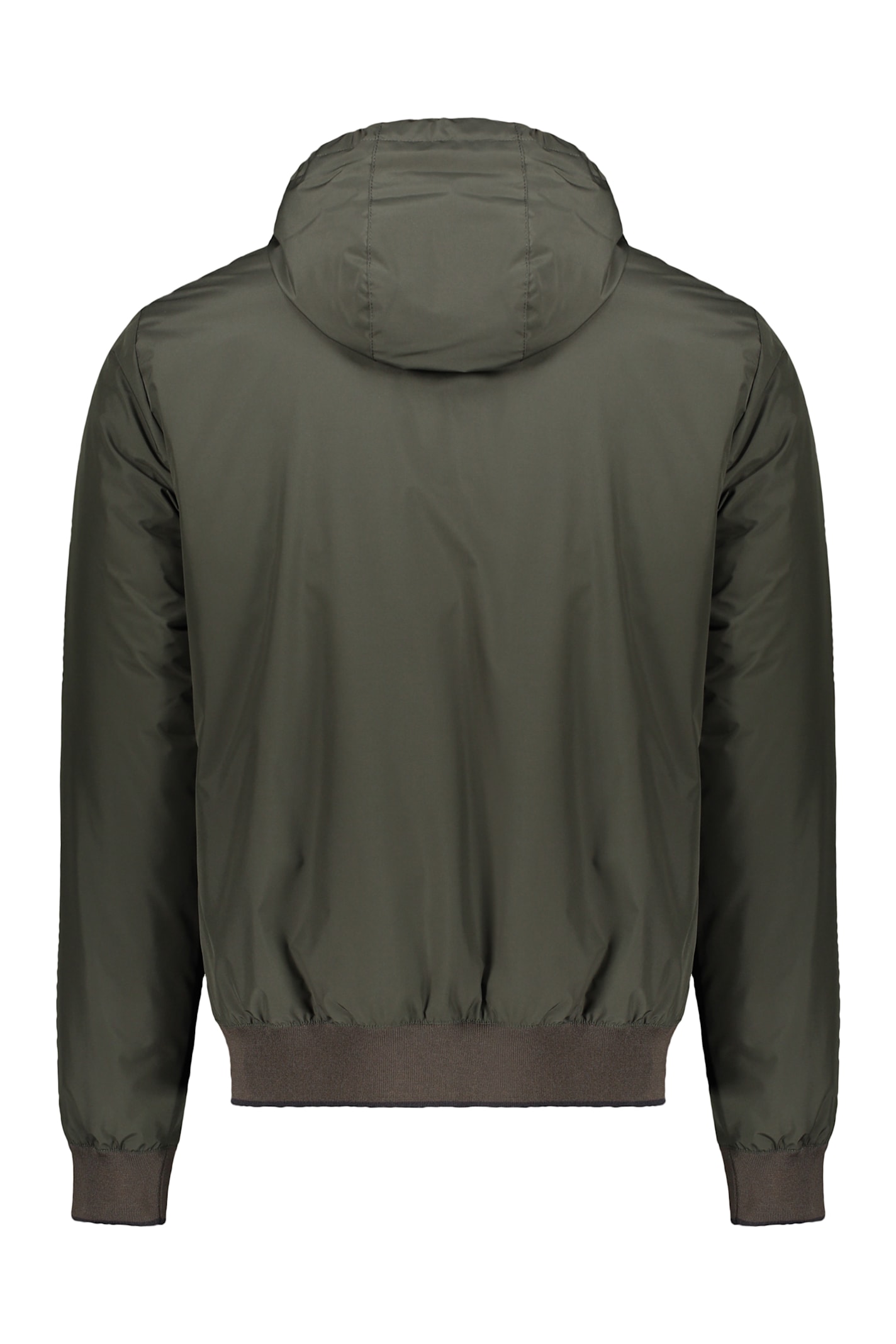 Moorer Oniro-stp Hooded Padded Bomber Jacket In Green